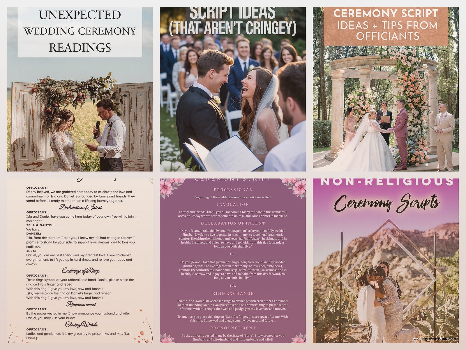 Wedding Ceremony Script Examples: Sample Ideas & Examples