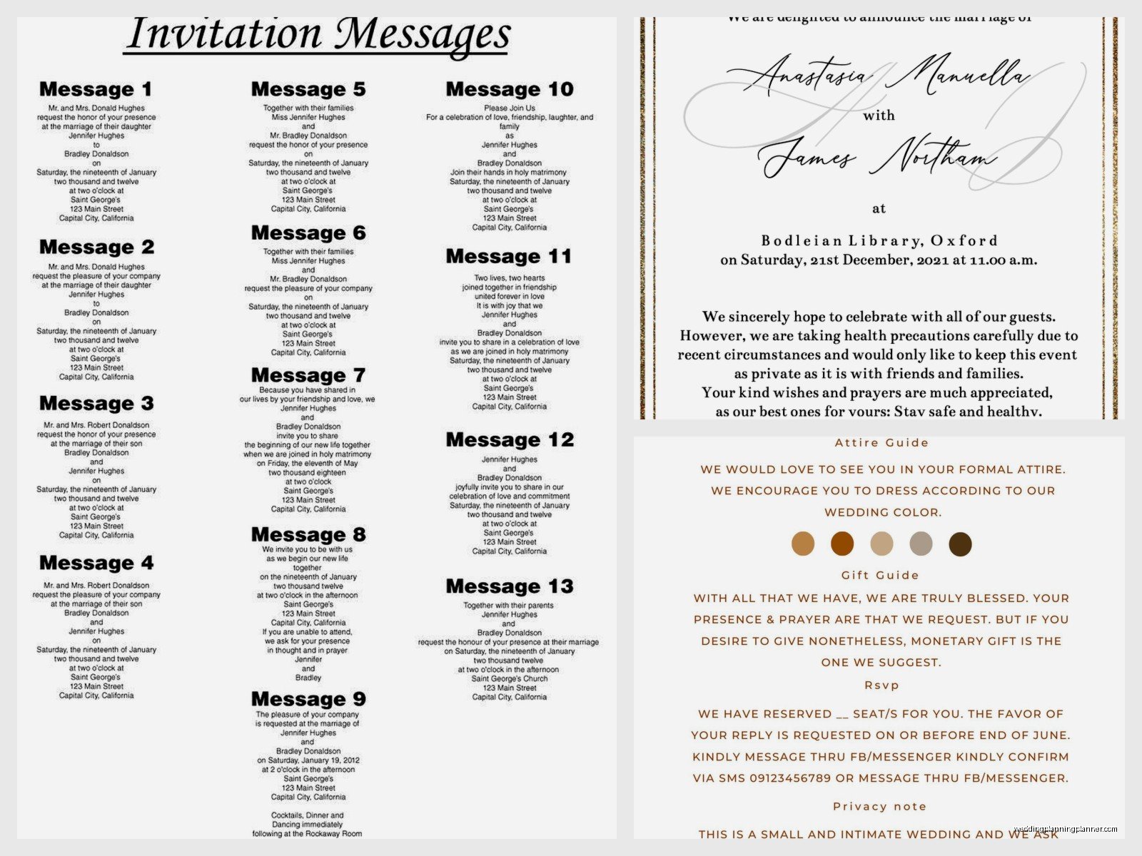 Wedding Invitation Message Sample: Sample Ideas & Examples