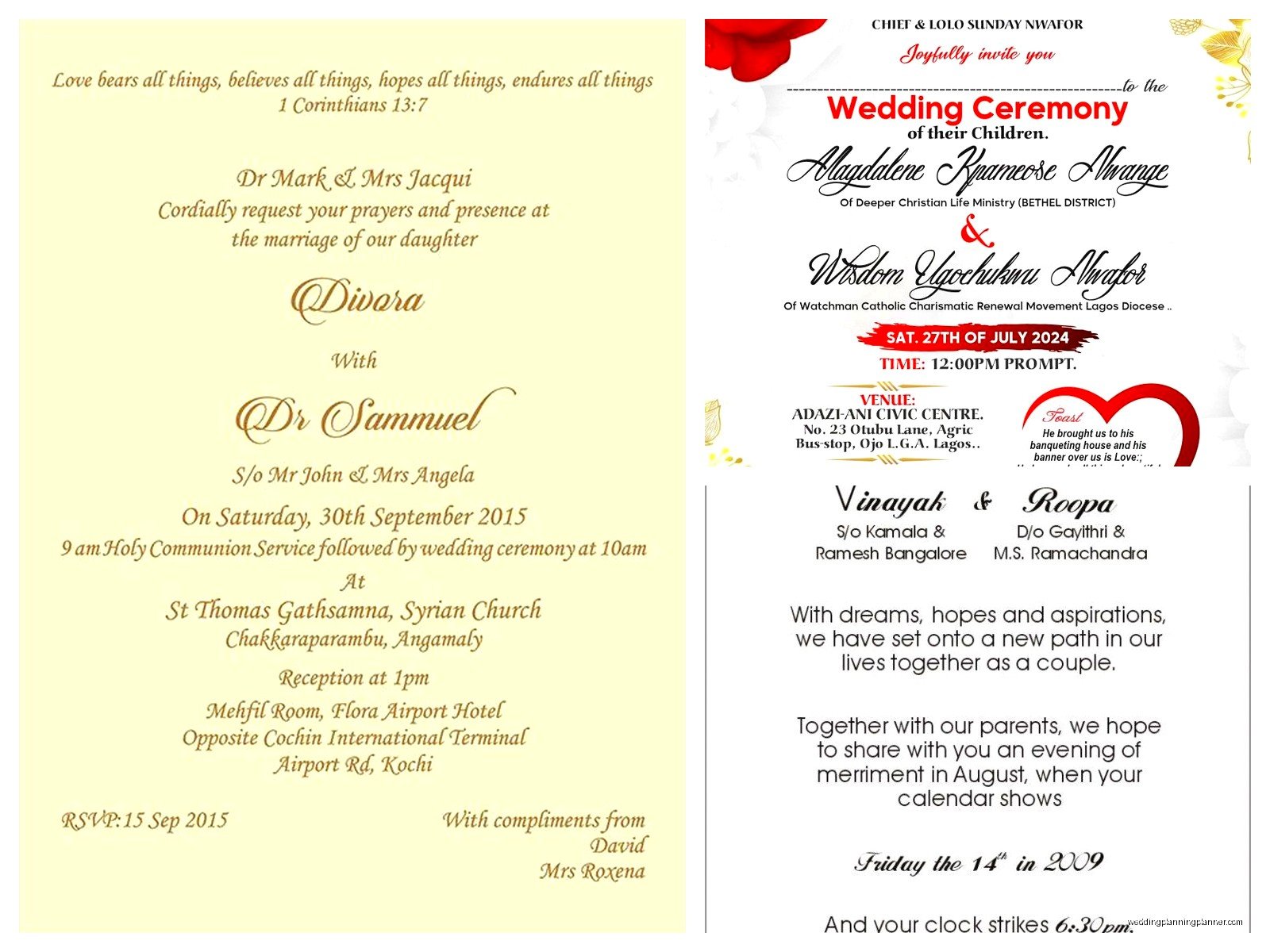 Wedding Invitation Message Sample: Sample Ideas & Examples