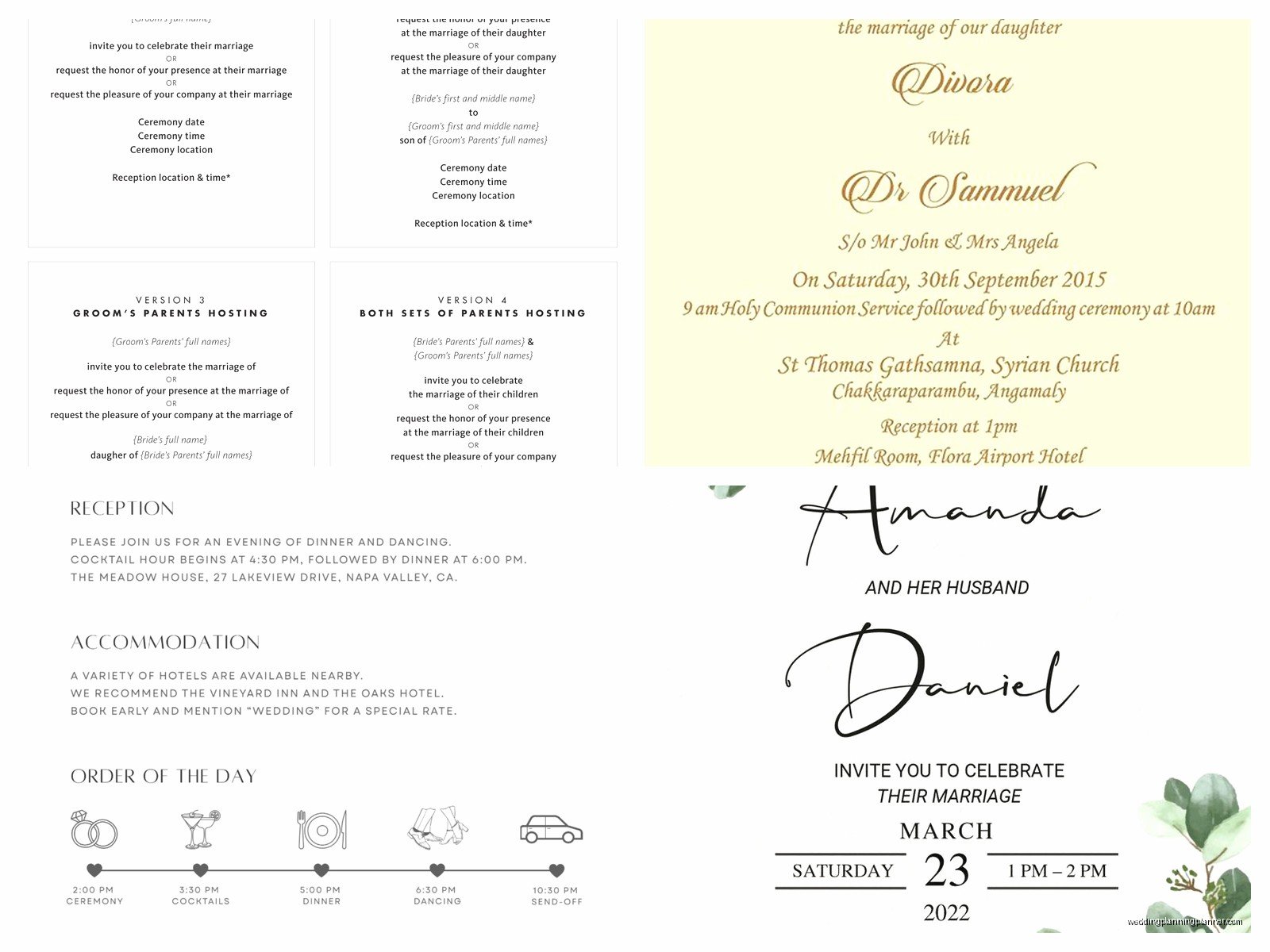Wedding Invitation Sample Text: Sample Ideas & Examples