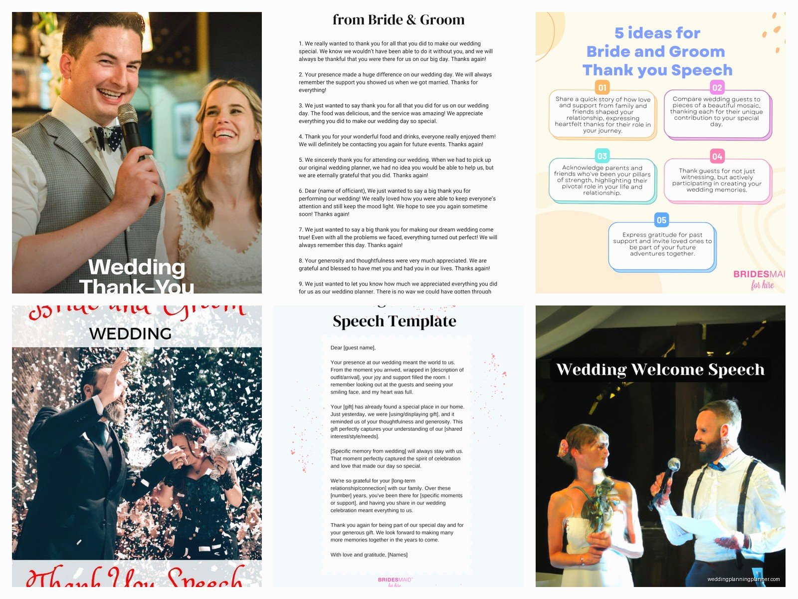 Wedding Thank You Speech Sample: Sample Ideas & Examples