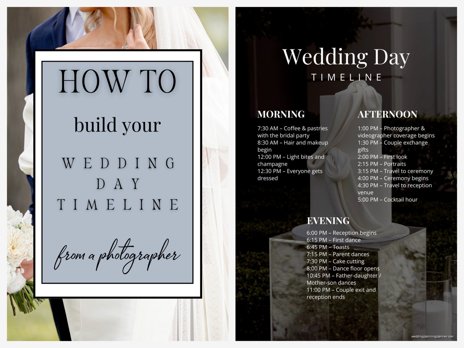 Wedding Timeline Examples: Day Schedule Samples
