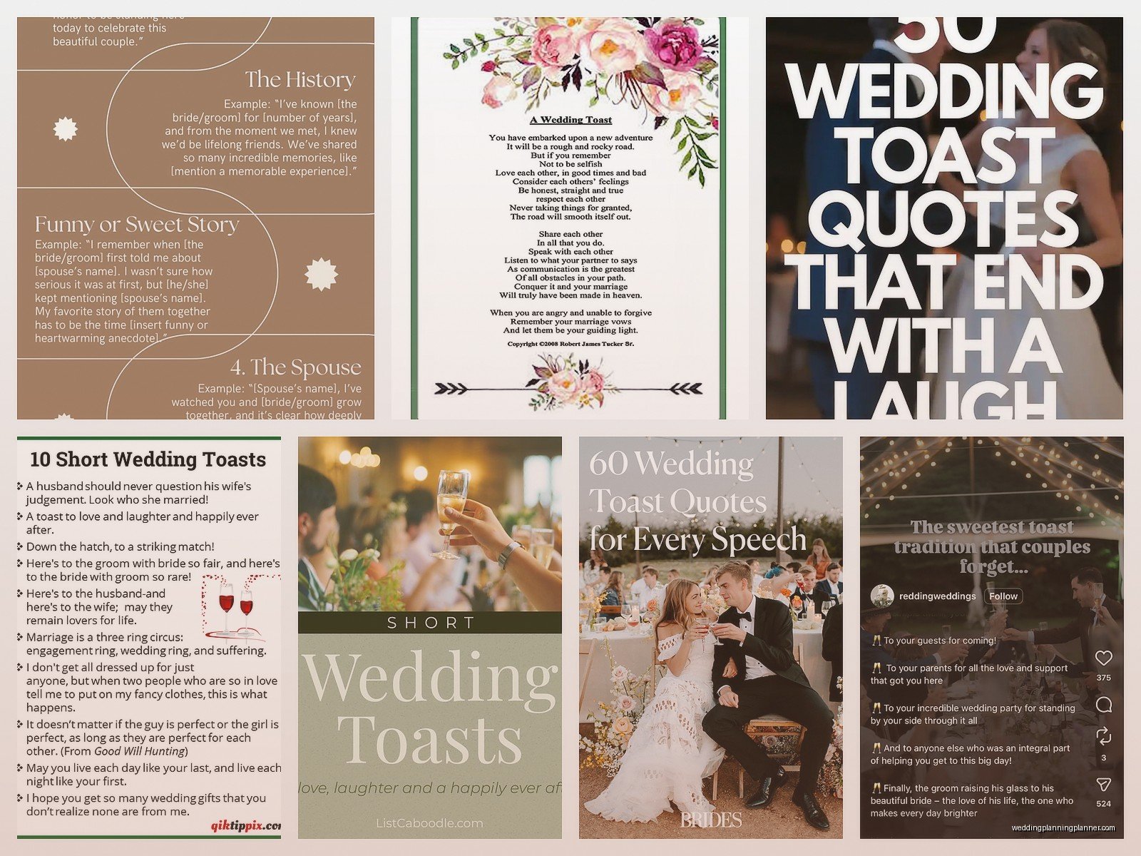 Wedding Toast Examples: Speech Sample Scripts