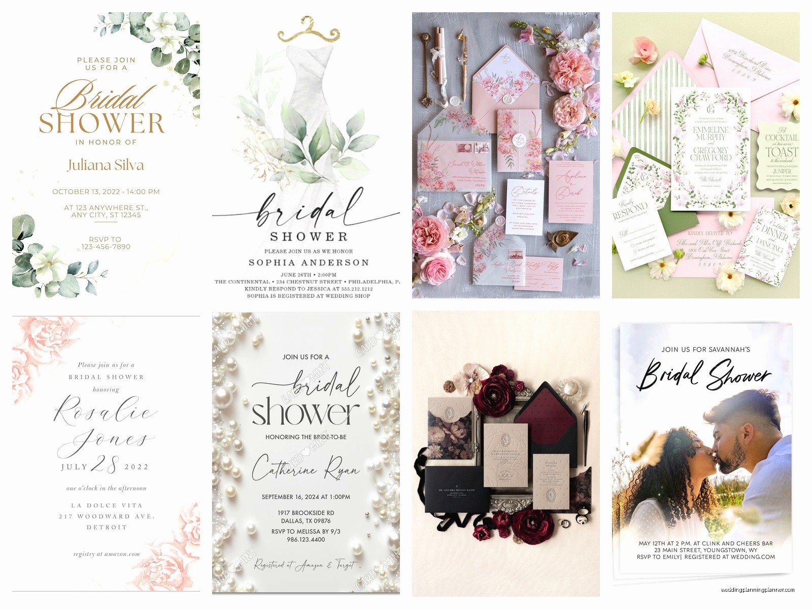 Bridal Invitations: Shower & Party Card Designs