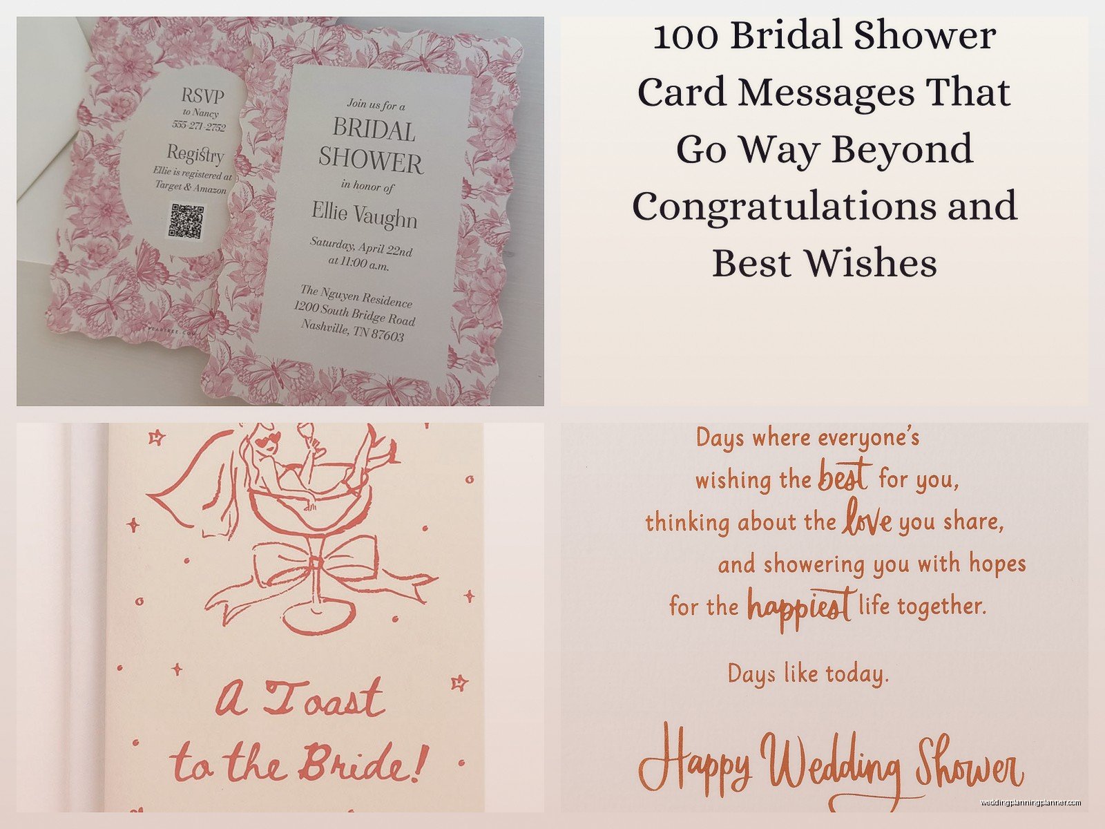 Bridal Shower Cards: Party Invitation Design Ideas