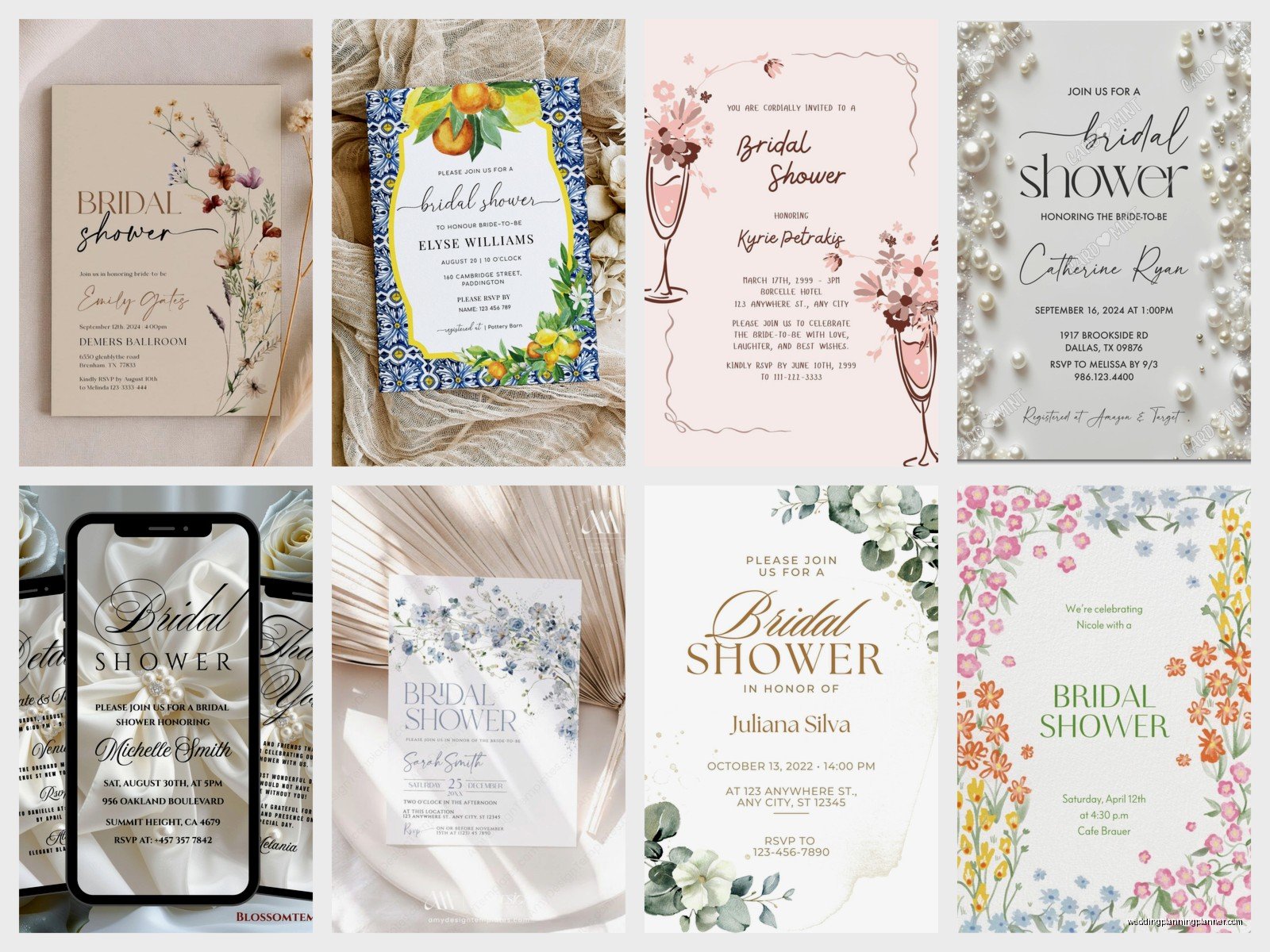 Bridal Shower Evite: Digital Party Invitation Options