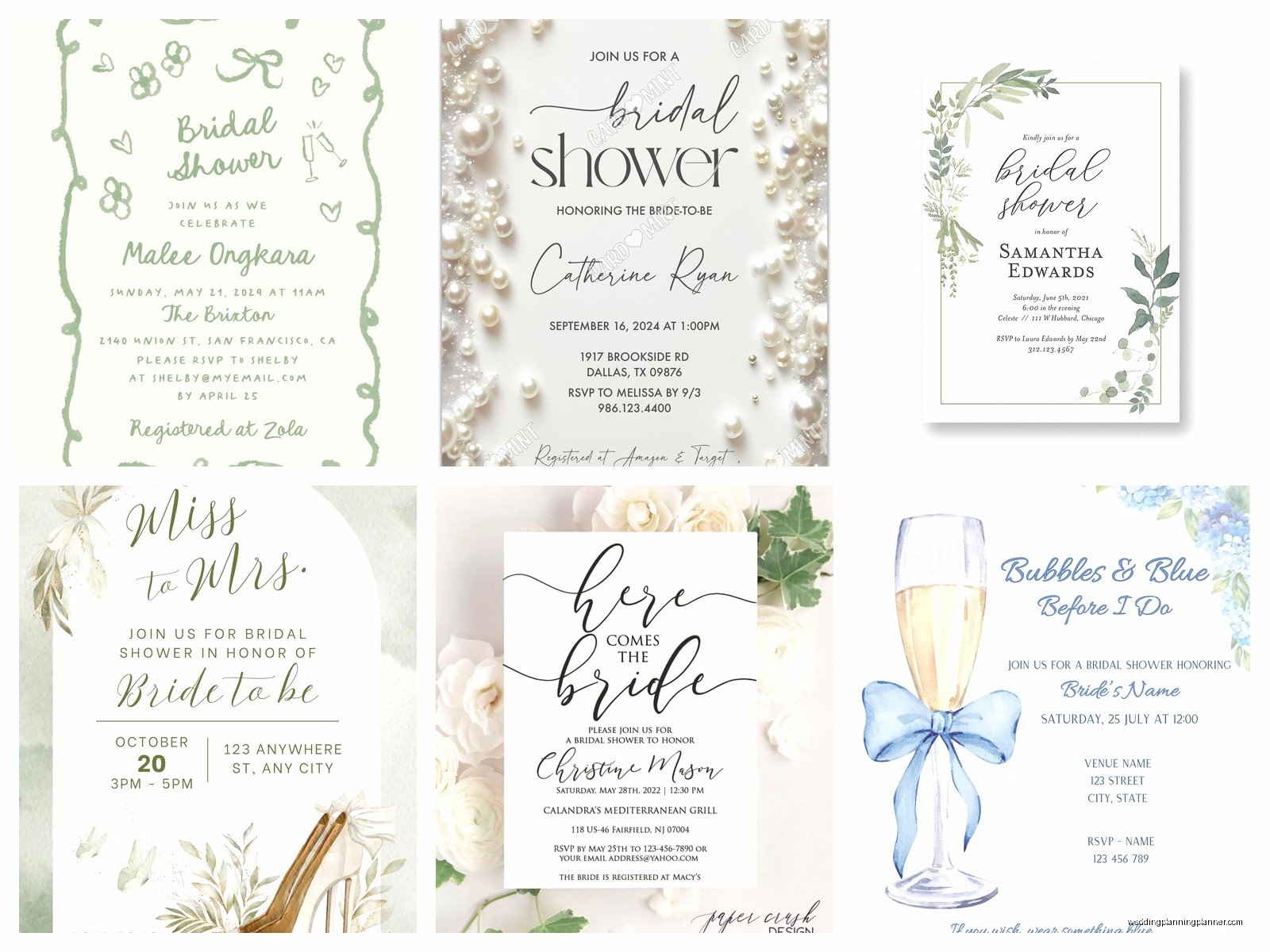 Bridal Shower Invitation: Design & Wording Etiquette