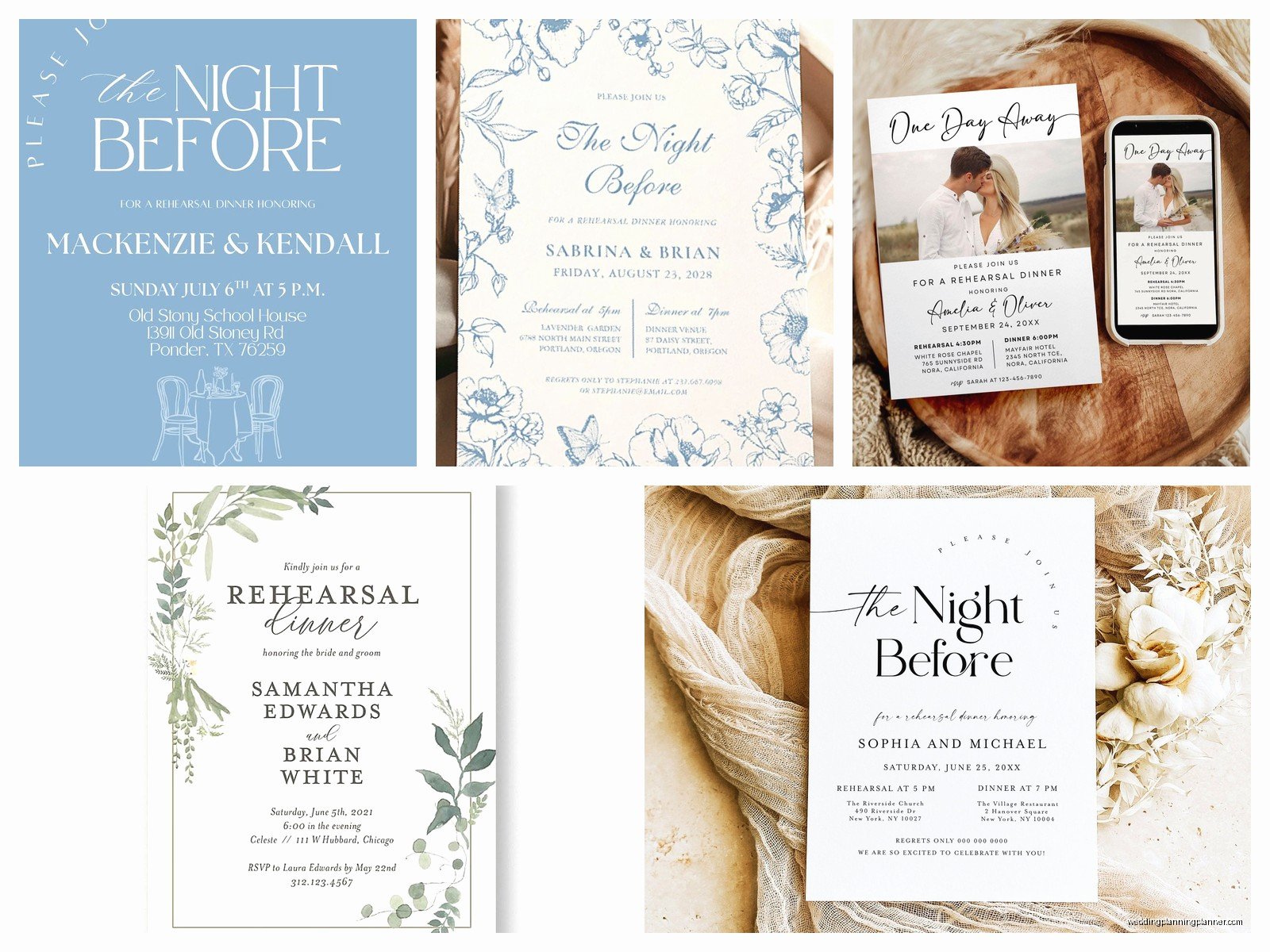 Digital Rehearsal Dinner Invitations: E-Invite Pre-Wedding
