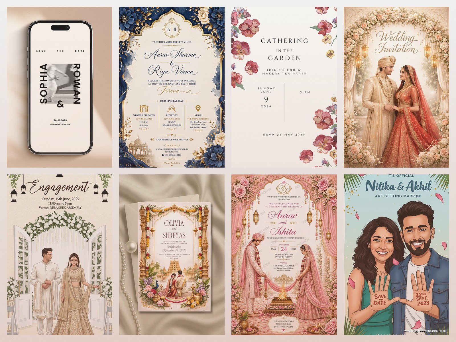 Digital Wedding Card: Electronic Invitation Designs