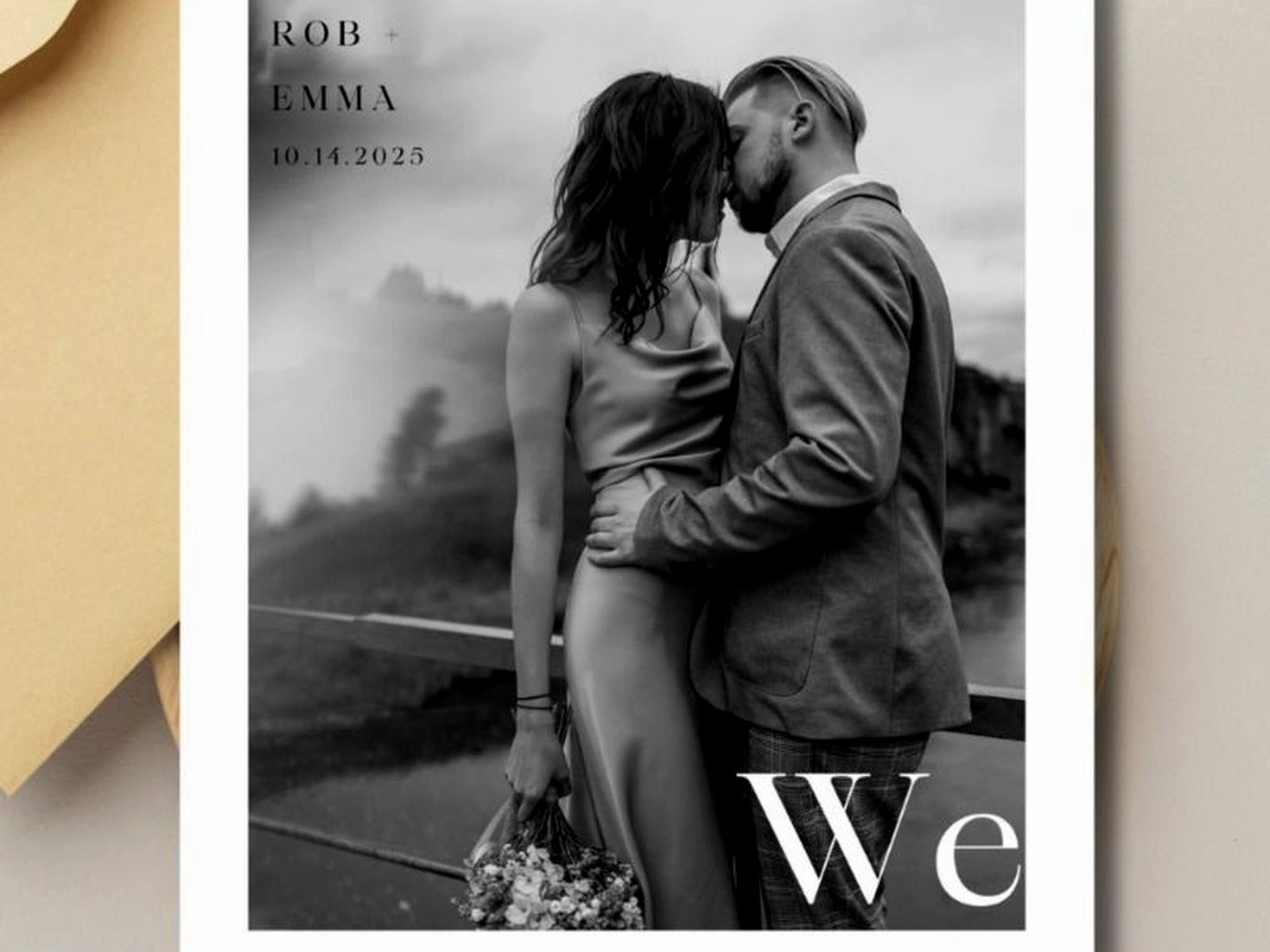 Elopement Announcements: We Eloped Card Wording