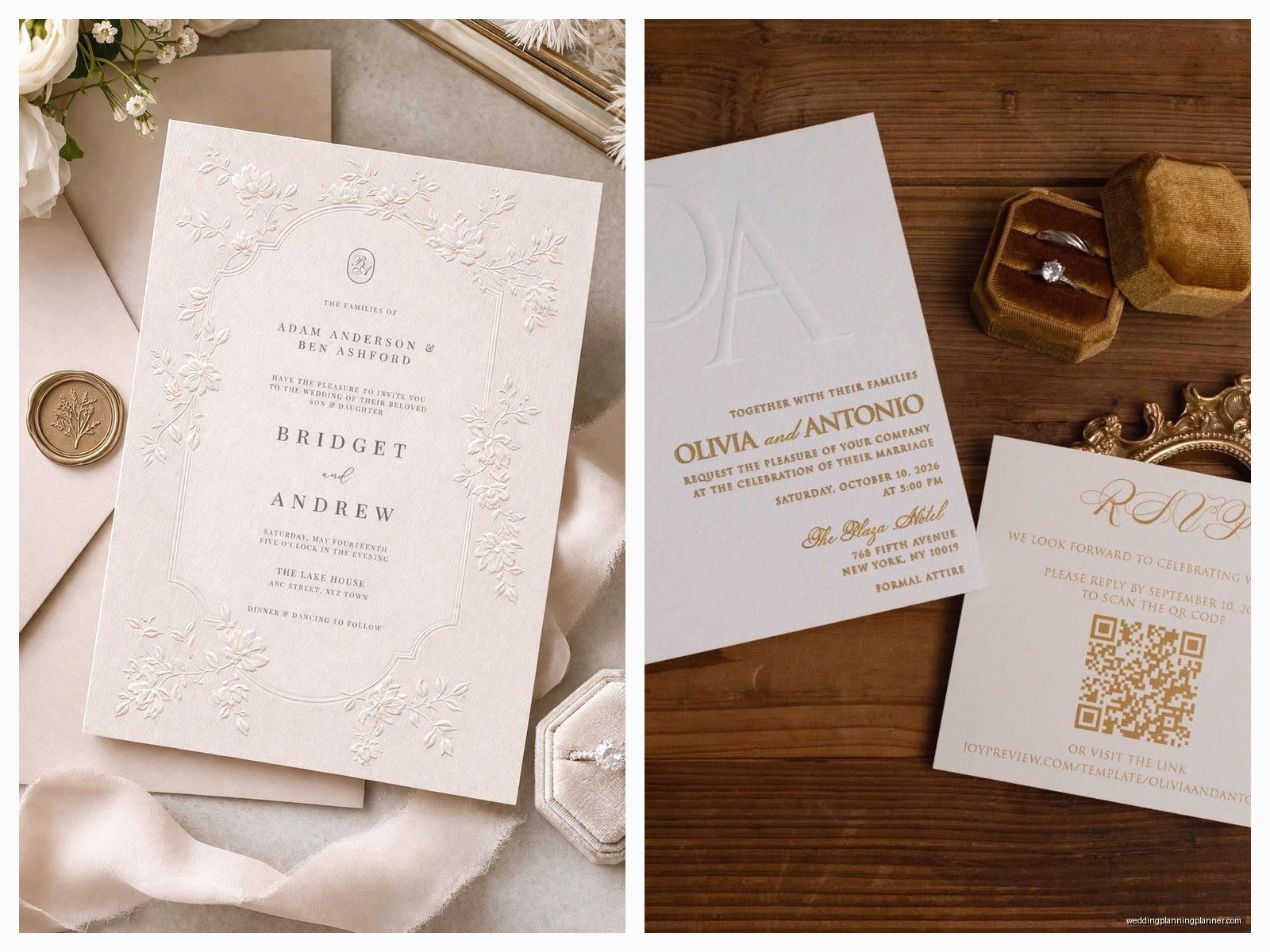 Embossed Invitations: Raised Texture Printing Technique