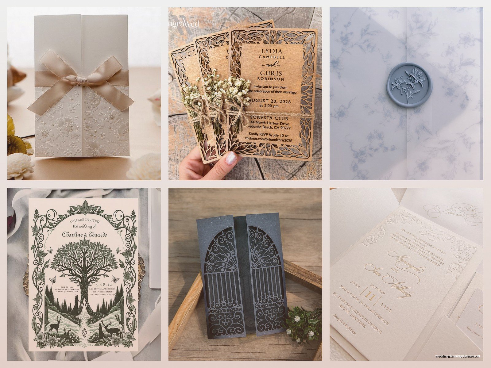 Engraved Wedding Invitations: Classic Etched Printing