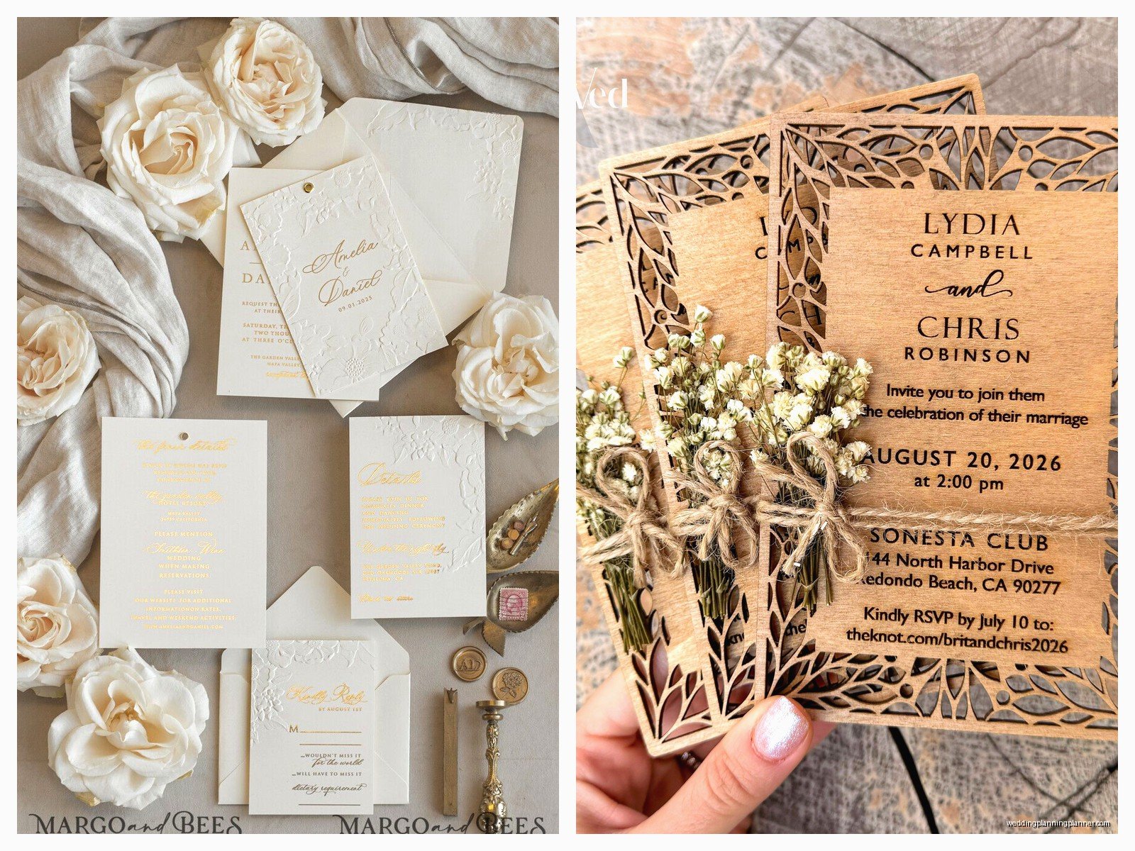 Engraved Wedding Invitations: Classic Etched Printing