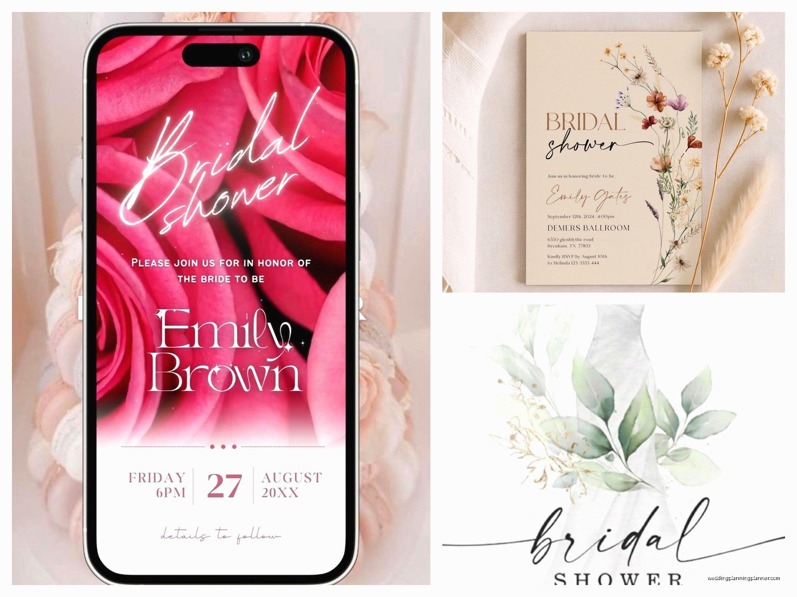 Evites for Bridal Shower: Digital Party Invitations