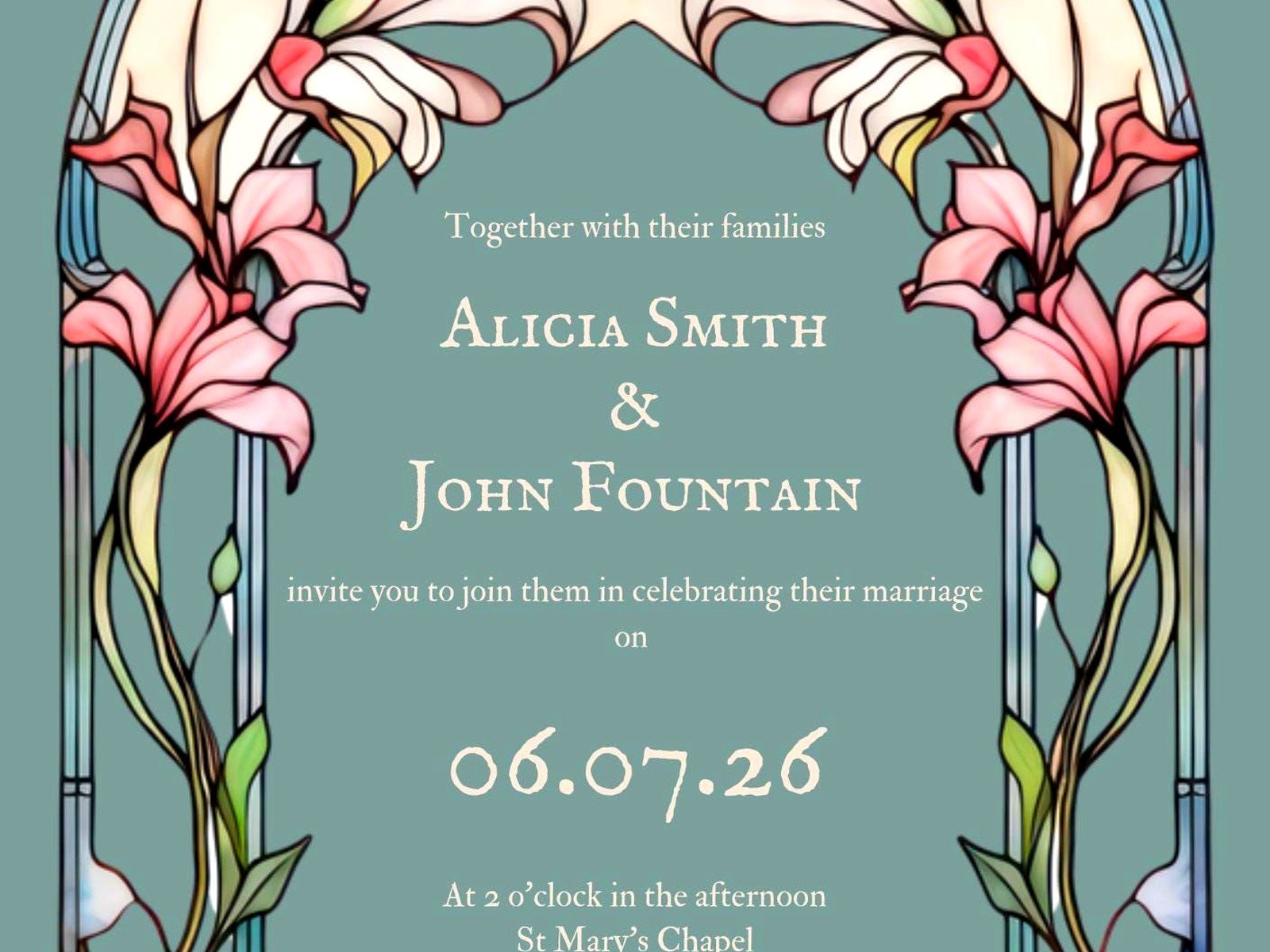Glass Wedding Invitations: Transparent Acrylic Modern