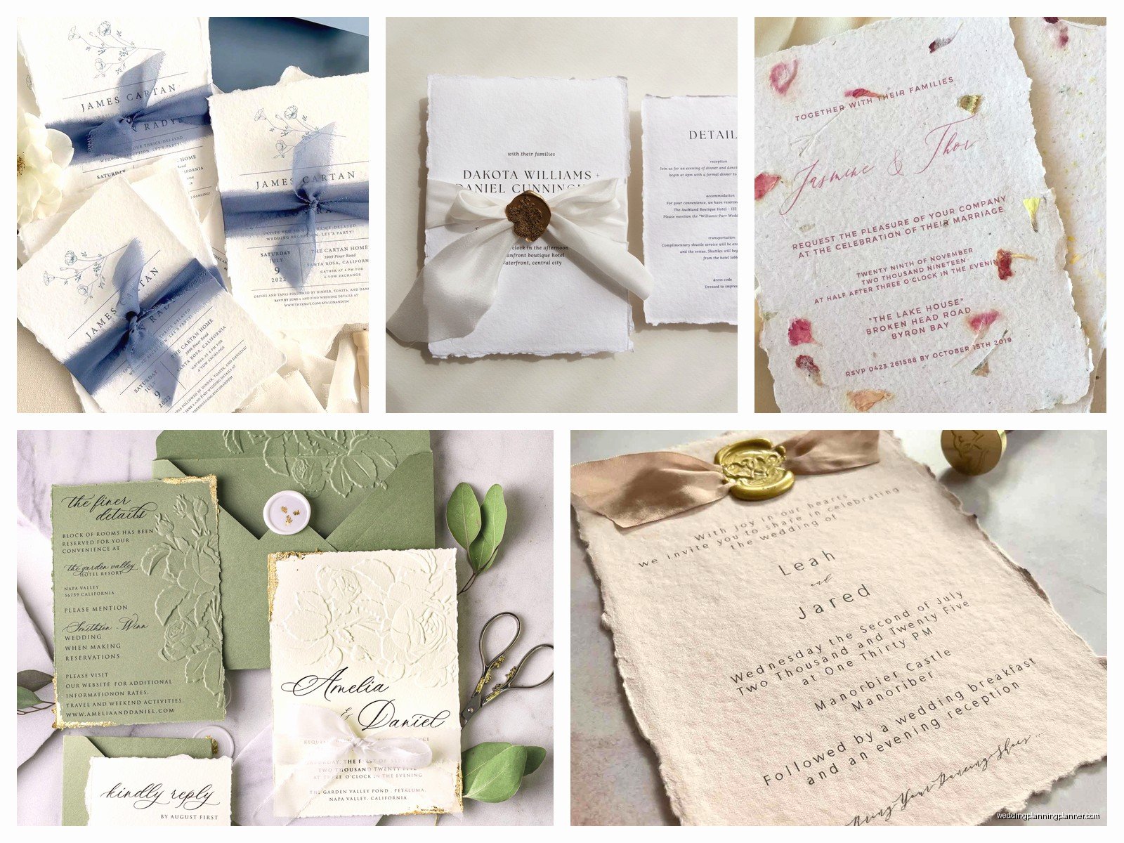 Handmade Paper Wedding Invitations: Artisan Craft Designs