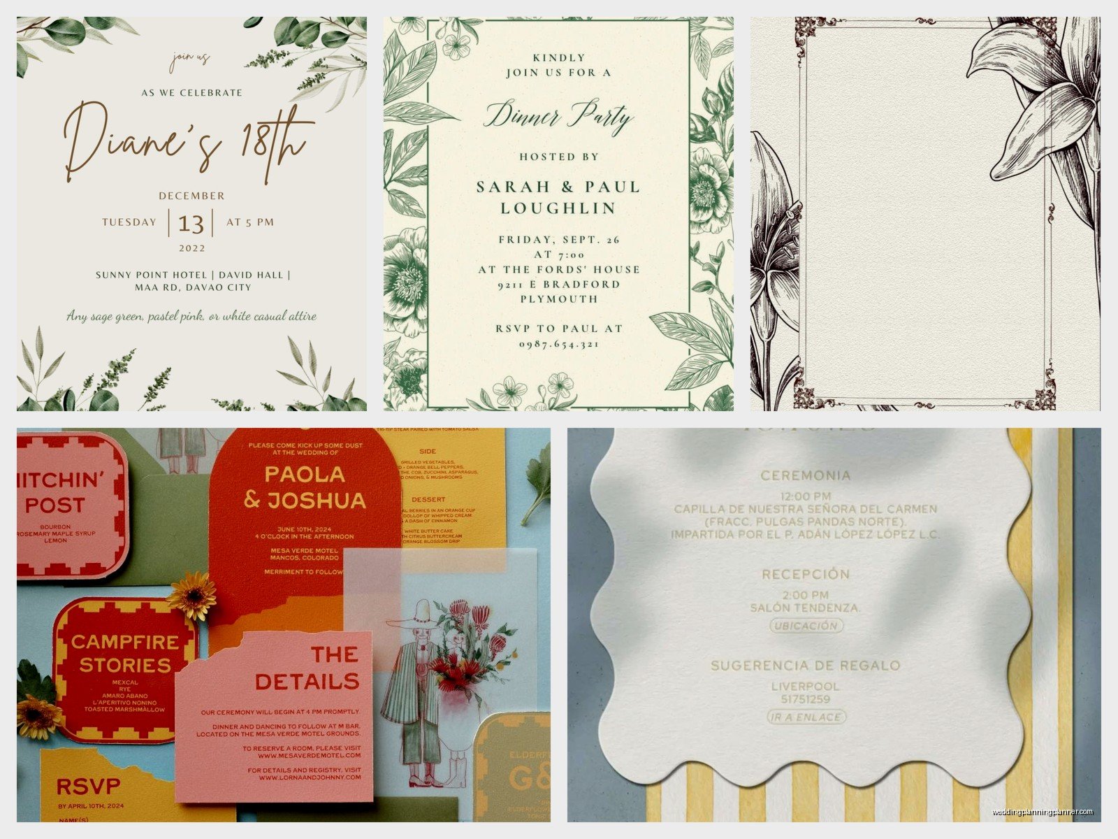 Invitation Layouts: Design & Ordering Guide