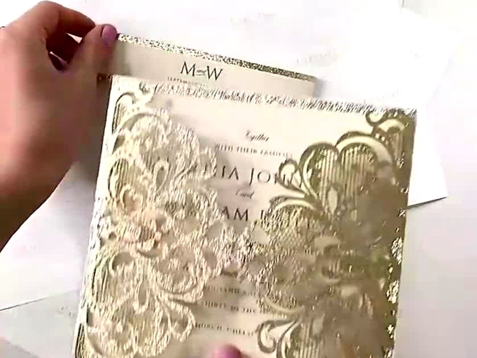 Laser Cut Invitations: Intricate Die-Cut Modern Designs