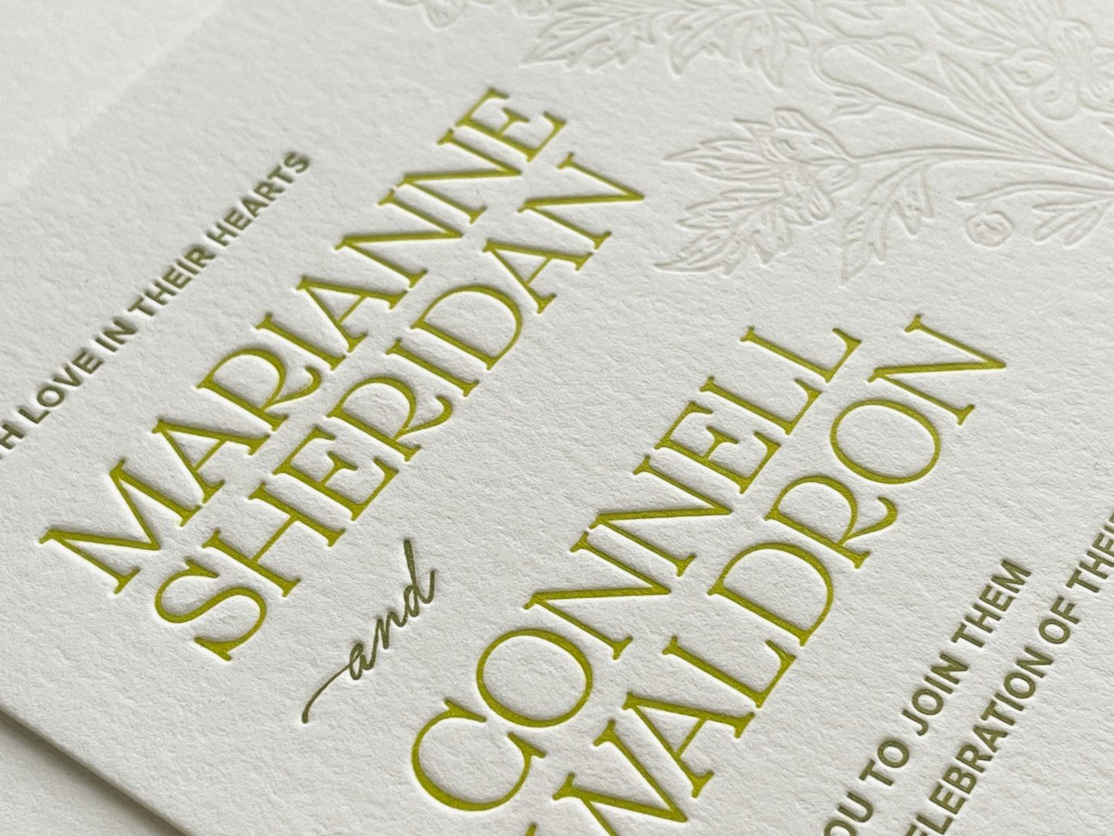Letterpress Invitations: Classic Pressed Printing Technique