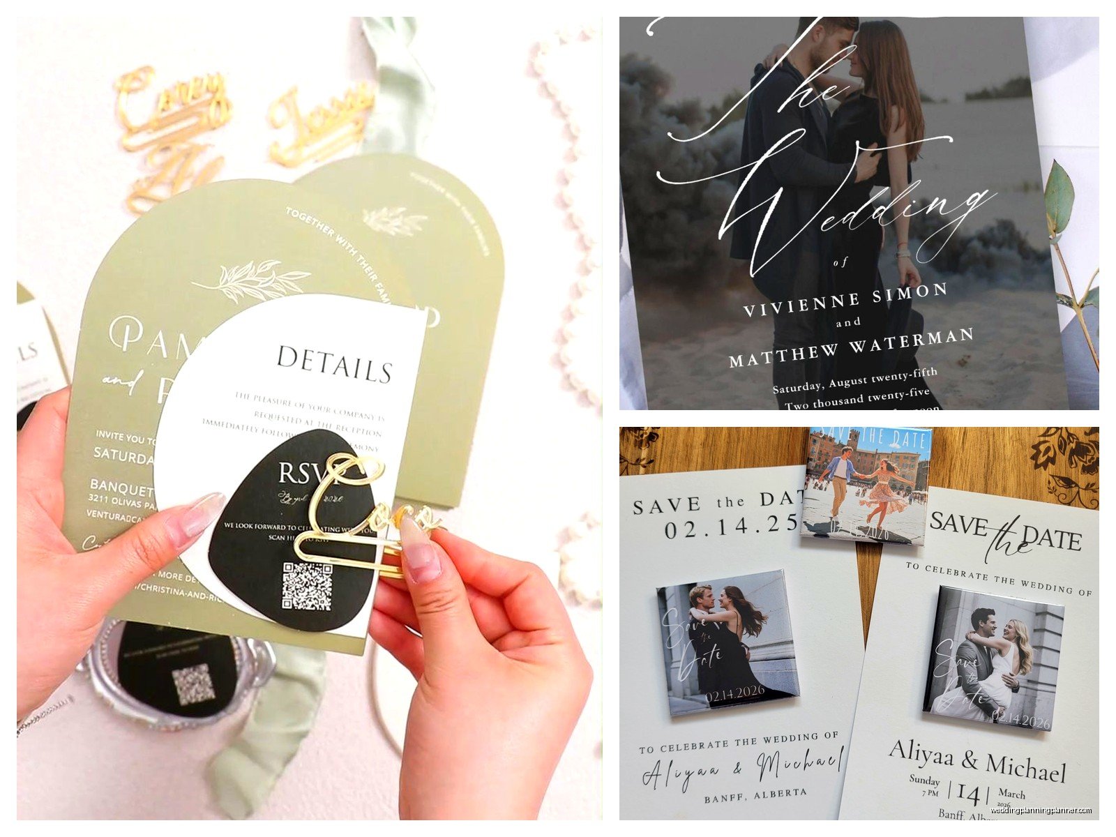 Magnet Wedding Invitations: Refrigerator Save the Dates