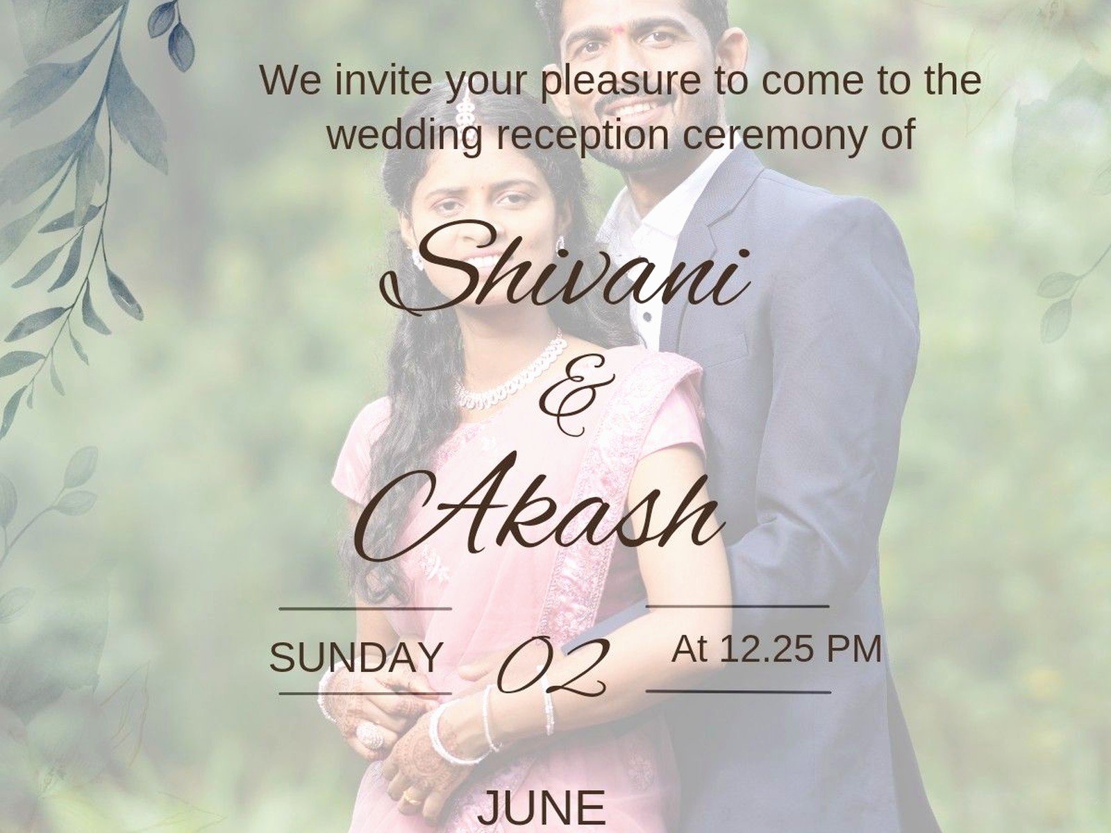 Marriage Invitation Card: Traditional Wedding Card Design