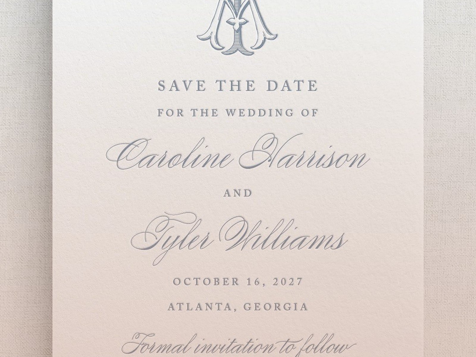 Monogram Wedding Invitations: Custom Initial Logo Designs