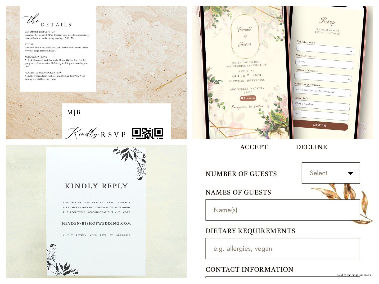 Online Wedding Invitations with RSVP: Digital Response Tools
