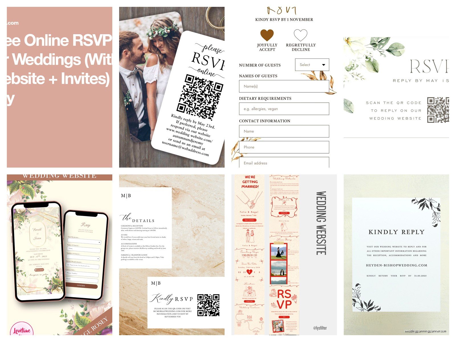 Online Wedding Invitations with RSVP: Digital Response Tools