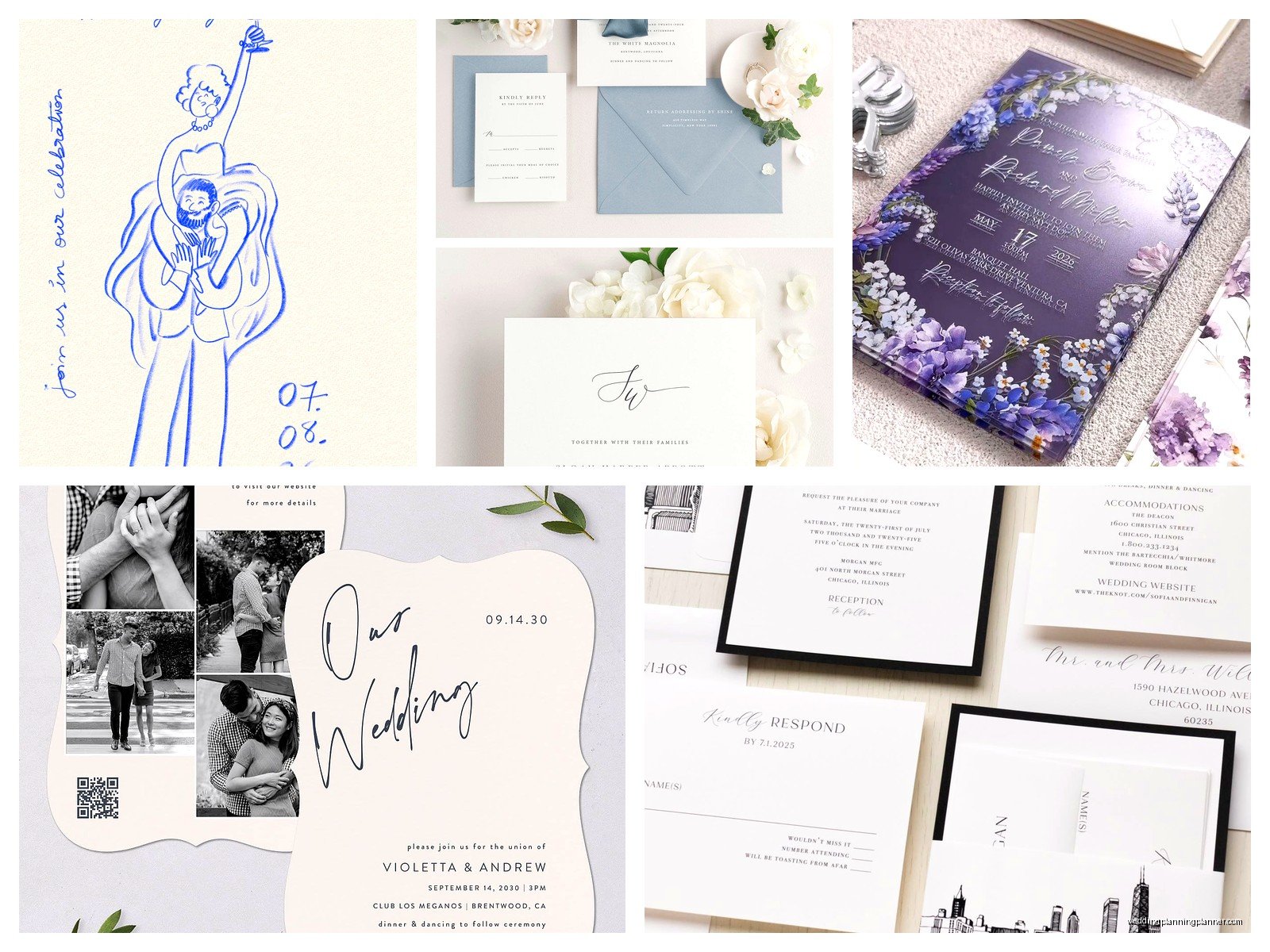 Personalized Wedding Invitations: Custom Name & Date Options