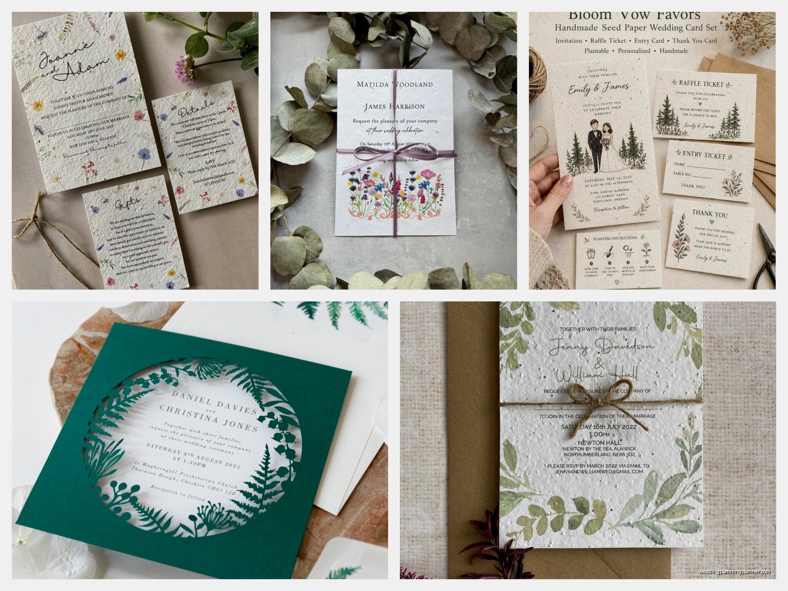 Plantable Wedding Invitations: Seed Paper Eco-Friendly