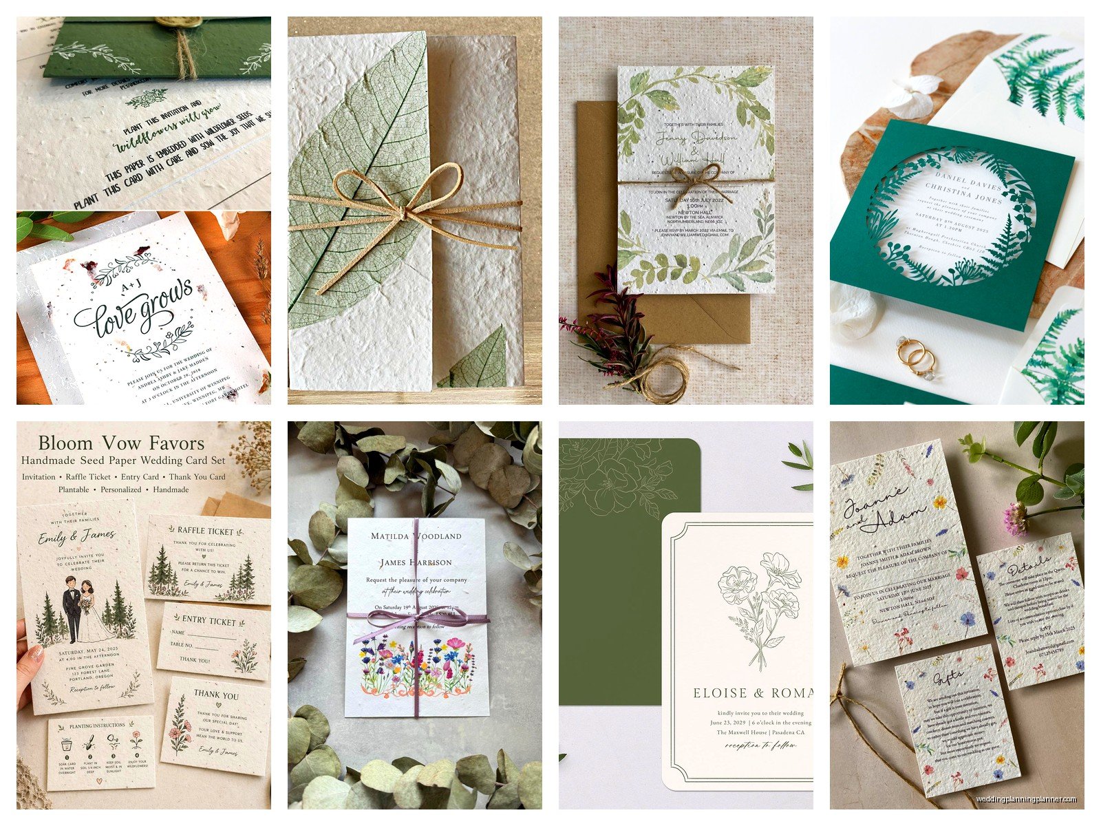 Plantable Wedding Invitations: Seed Paper Eco-Friendly