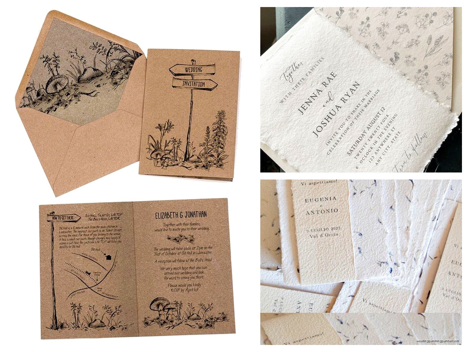 Recycled Paper Wedding Invitations: Eco-Conscious Options