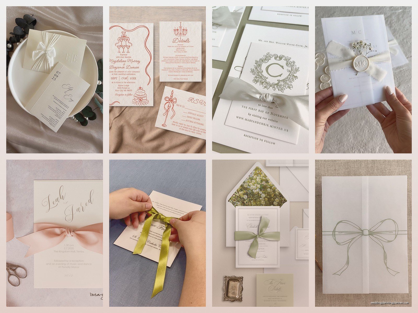 Ribbon for Wedding Invitations: Decorative Tie Embellishment