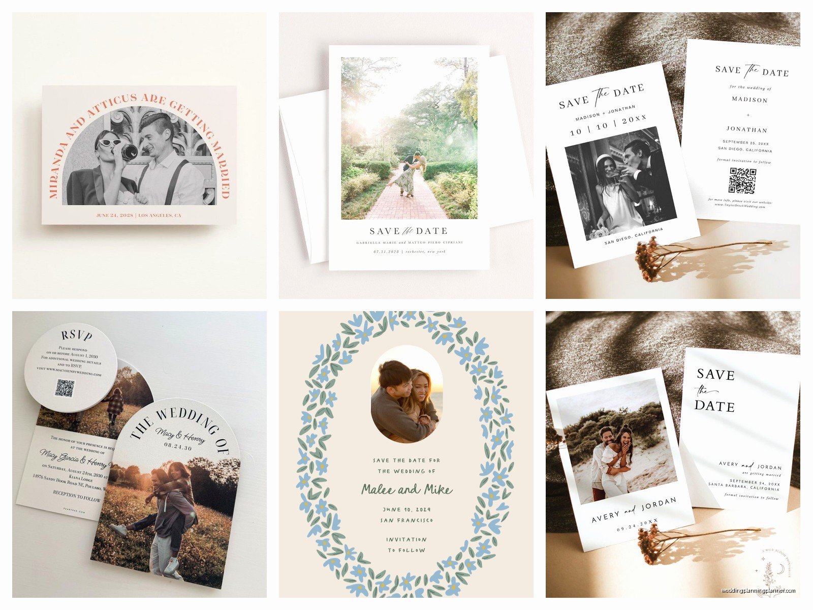 Save the Date and Invitation Combo: All-in-One Packages