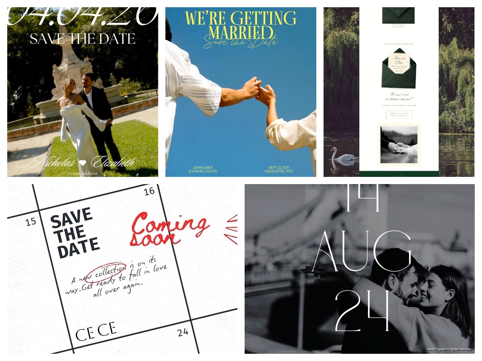Save the Date Wedding Website: Event Site Announcement