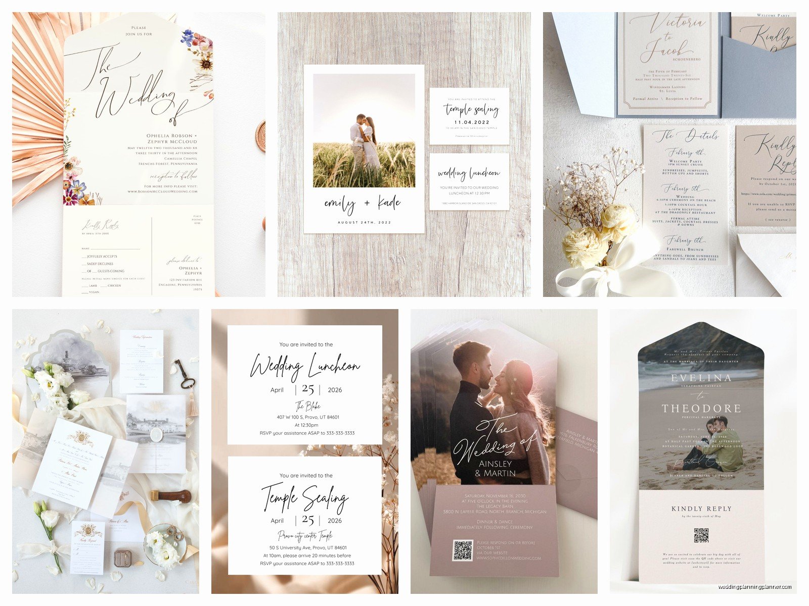 Seal and Send Wedding Invitations: All-in-One Fold Designs