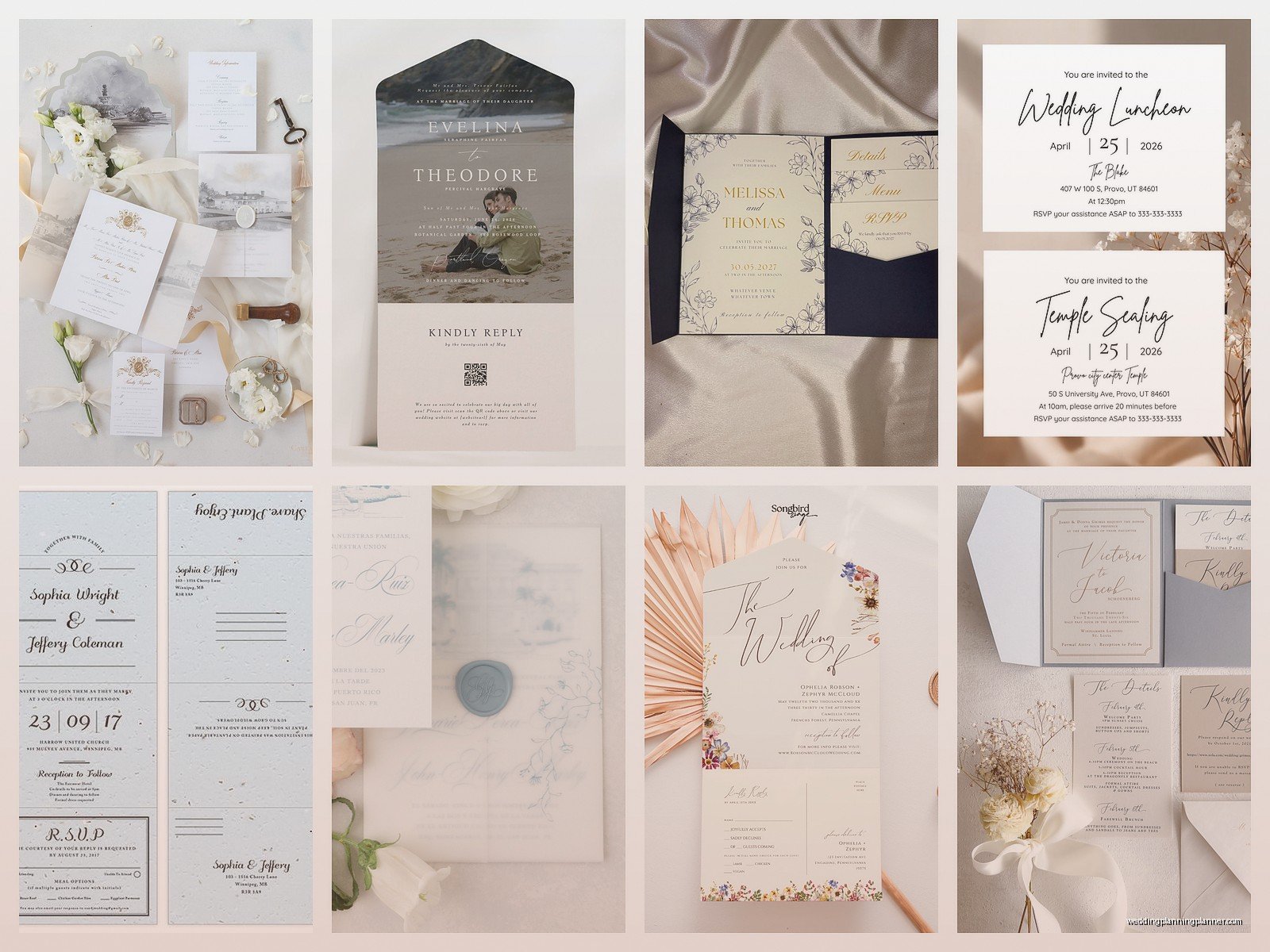 Seal and Send Wedding Invitations: All-in-One Fold Designs