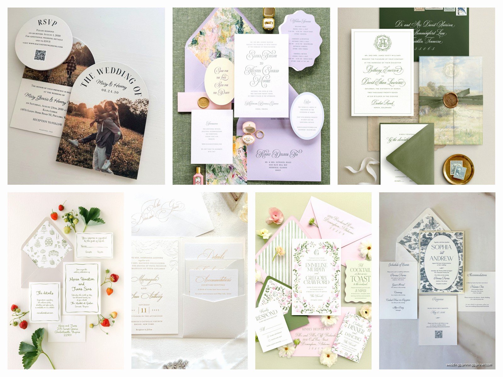 Semi Custom Wedding Invitations: Partially Personalized Designs