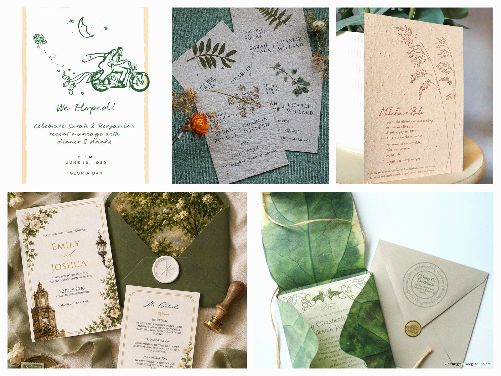 Sustainable Wedding Invitations: Eco-Friendly Green Options