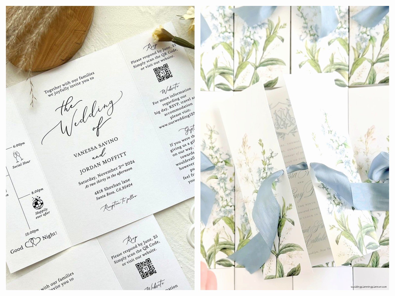 Trifold Invitations: Three-Panel Folded Card Designs