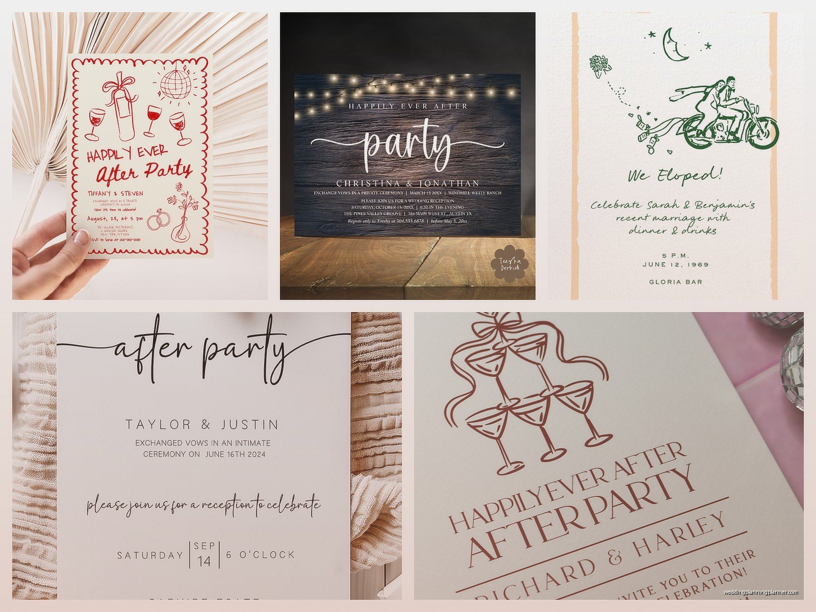 Wedding After Party Invitation: Late-Night Celebration Cards