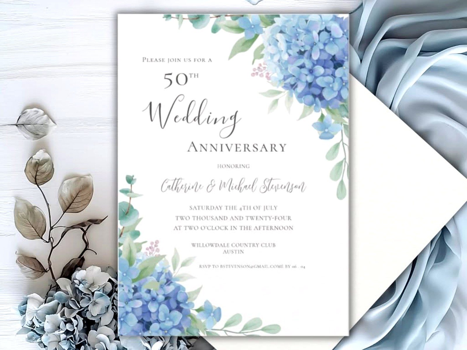 Wedding Anniversary Invitations: Milestone Celebration Cards