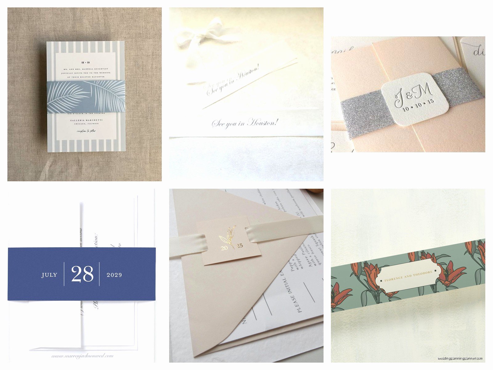 Wedding Belly Bands: Invitation Wrap Decorative Assembly
