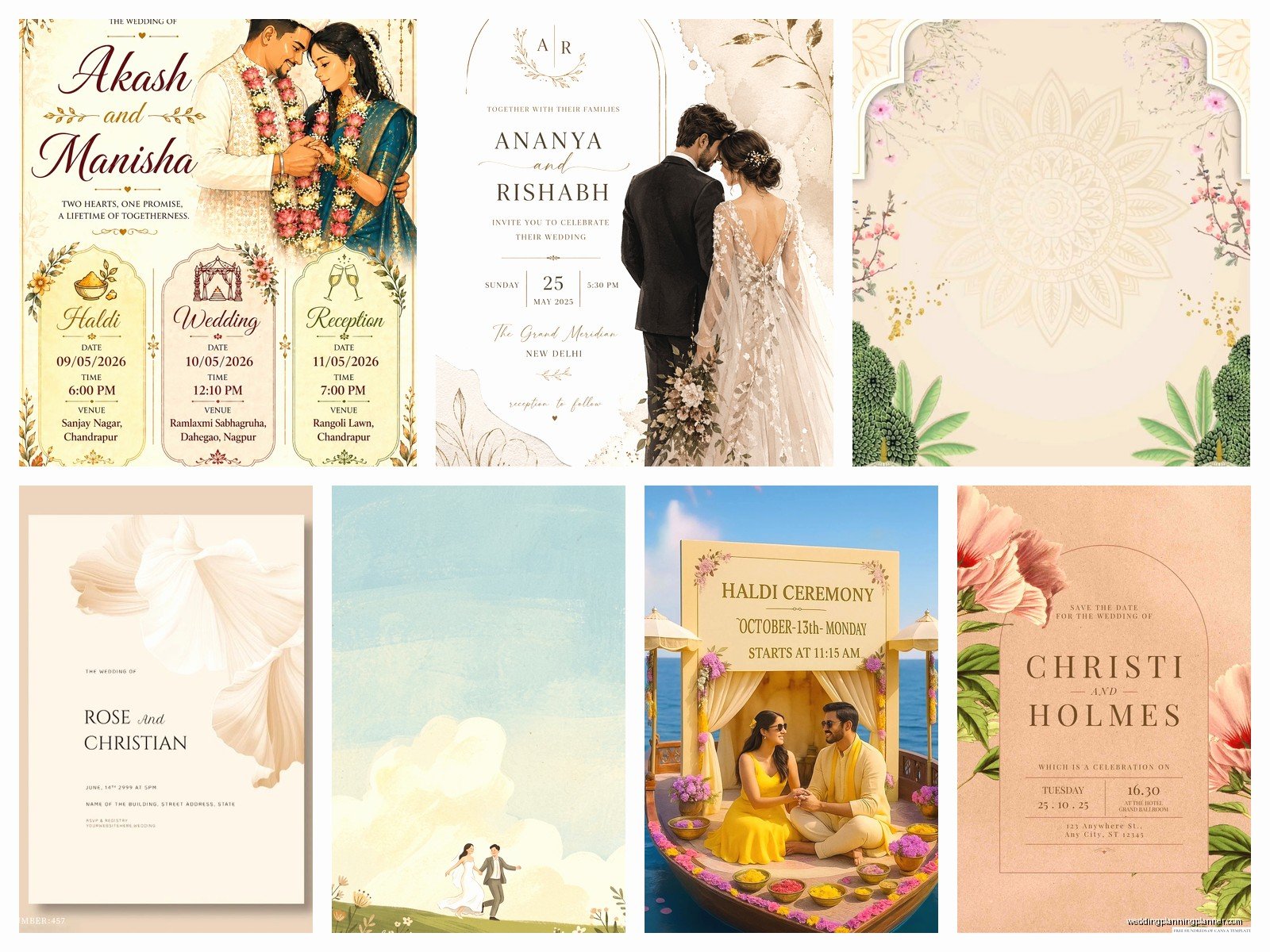 Wedding E-Card: Digital Electronic Invitation Designs