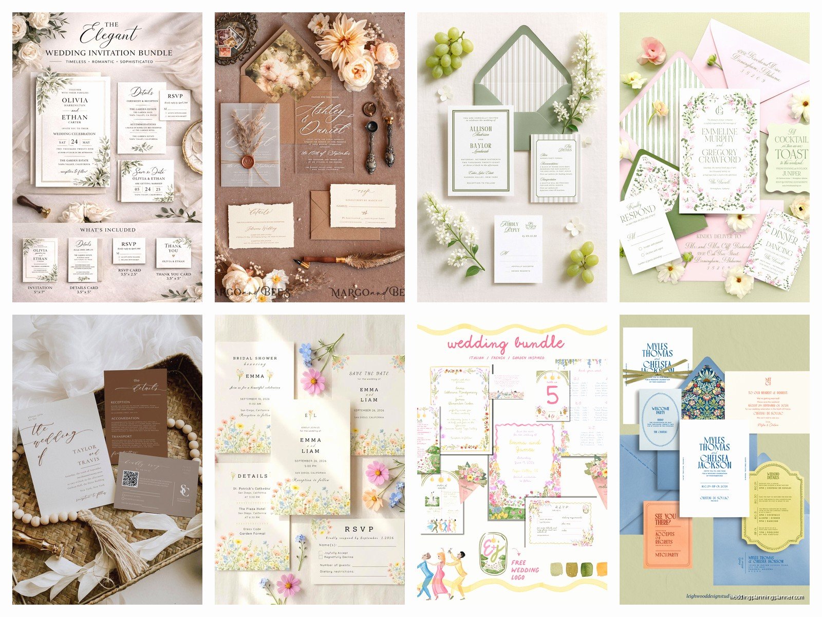 Wedding Invitation Bundles: Complete Package Deals