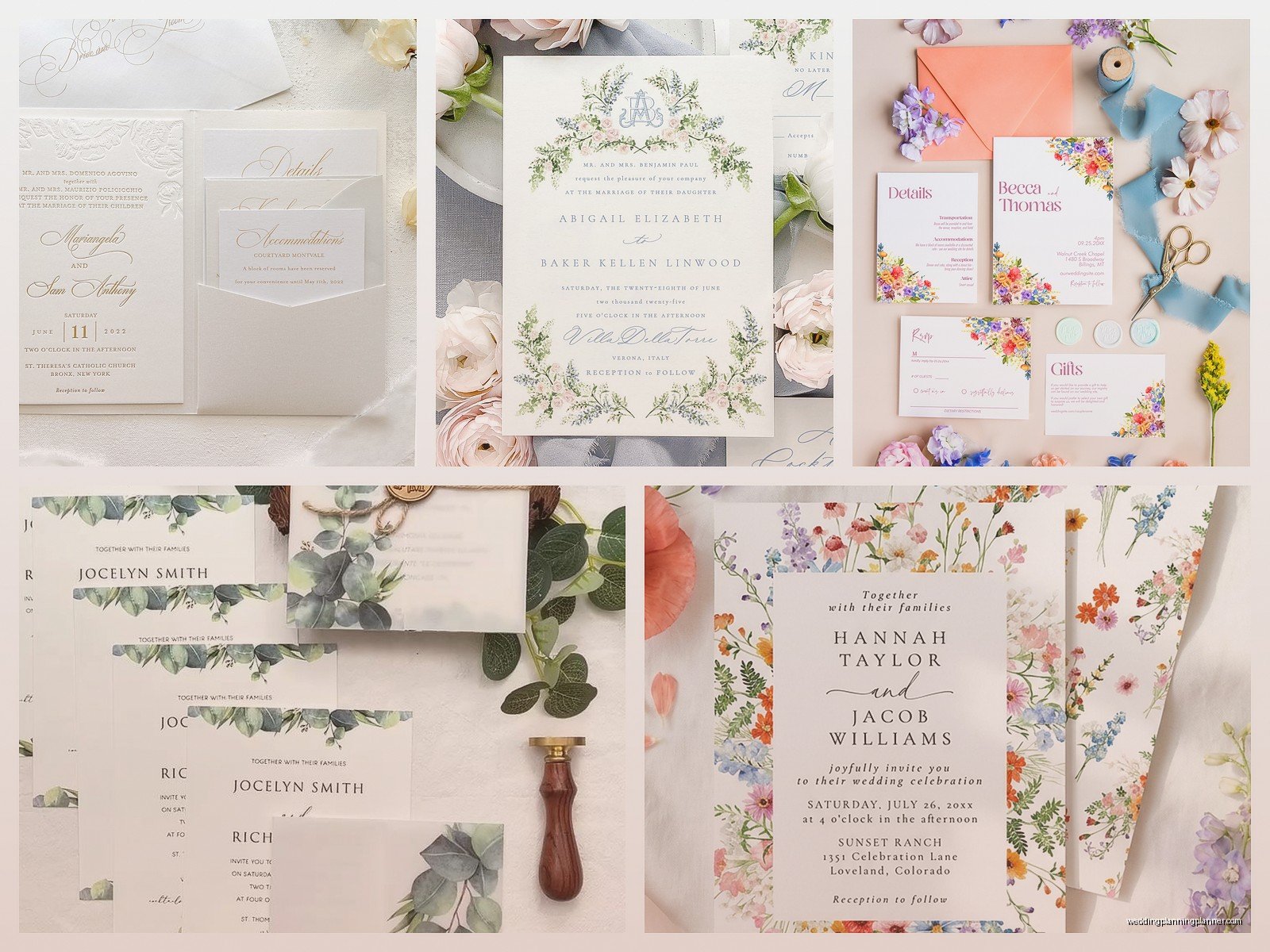 Wedding Invitation Sets: Complete Suite Packages
