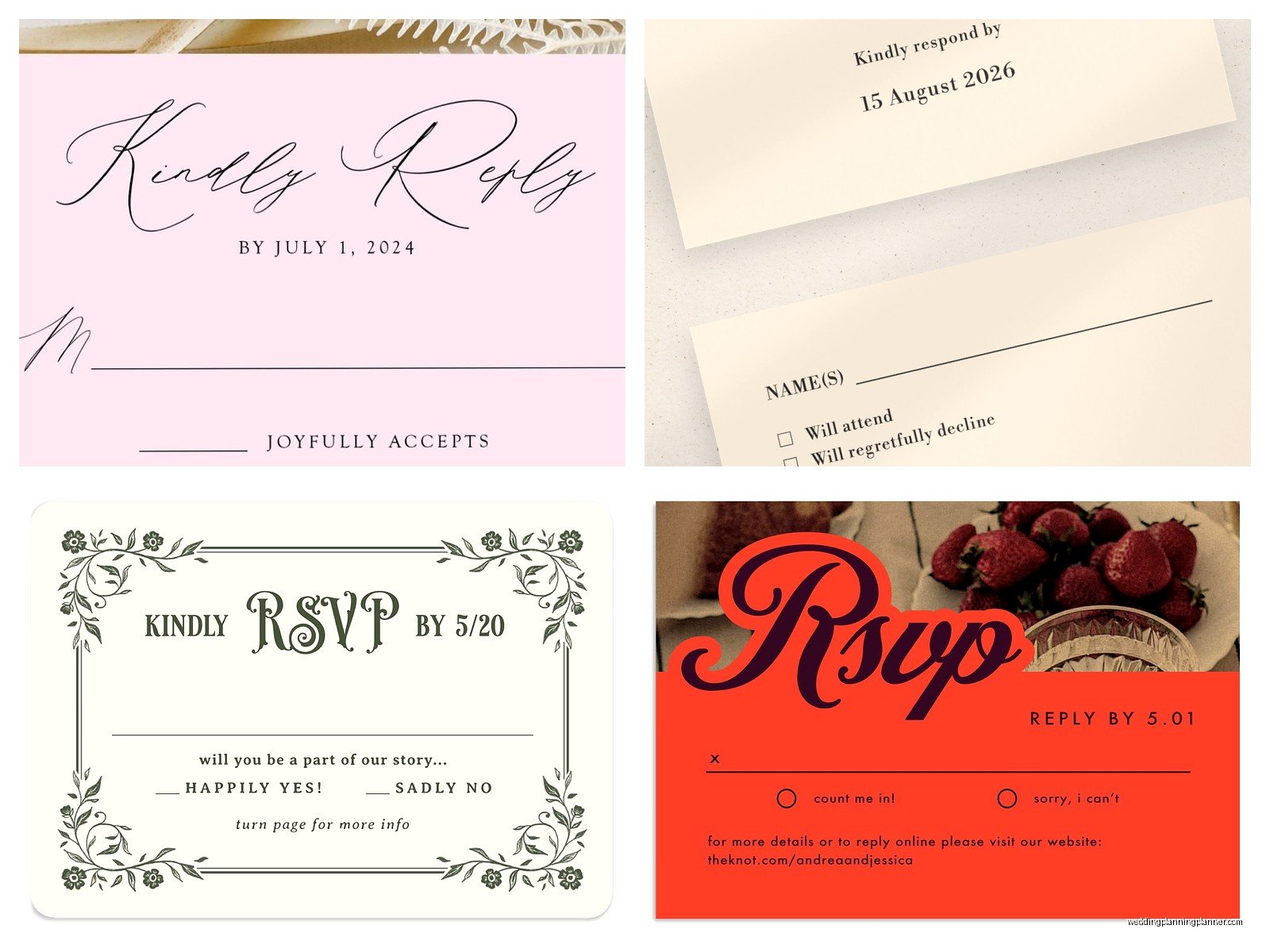 Wedding Response Cards: RSVP Reply Card Guide
