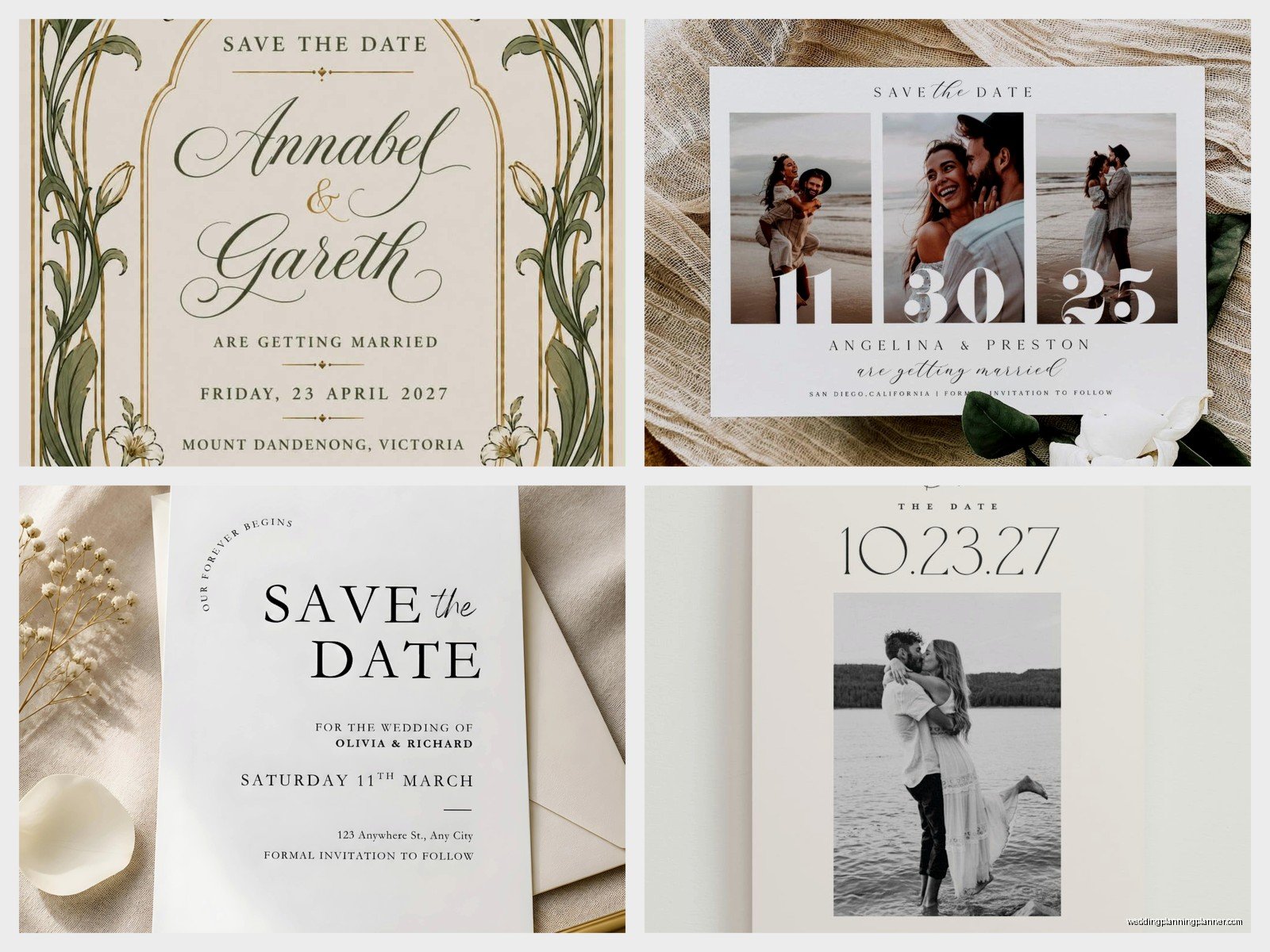 Wedding Save the Date Cards: Early Announcement Designs