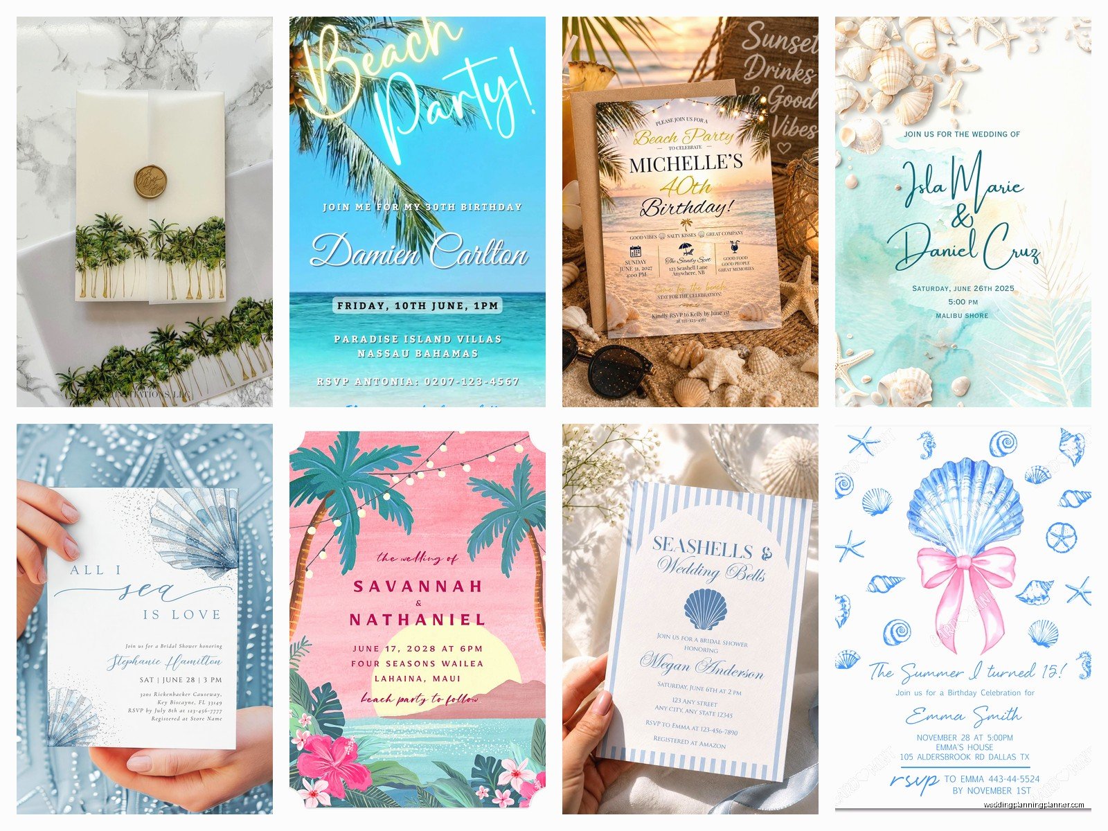 Beach Invitations: Design & Ordering Guide