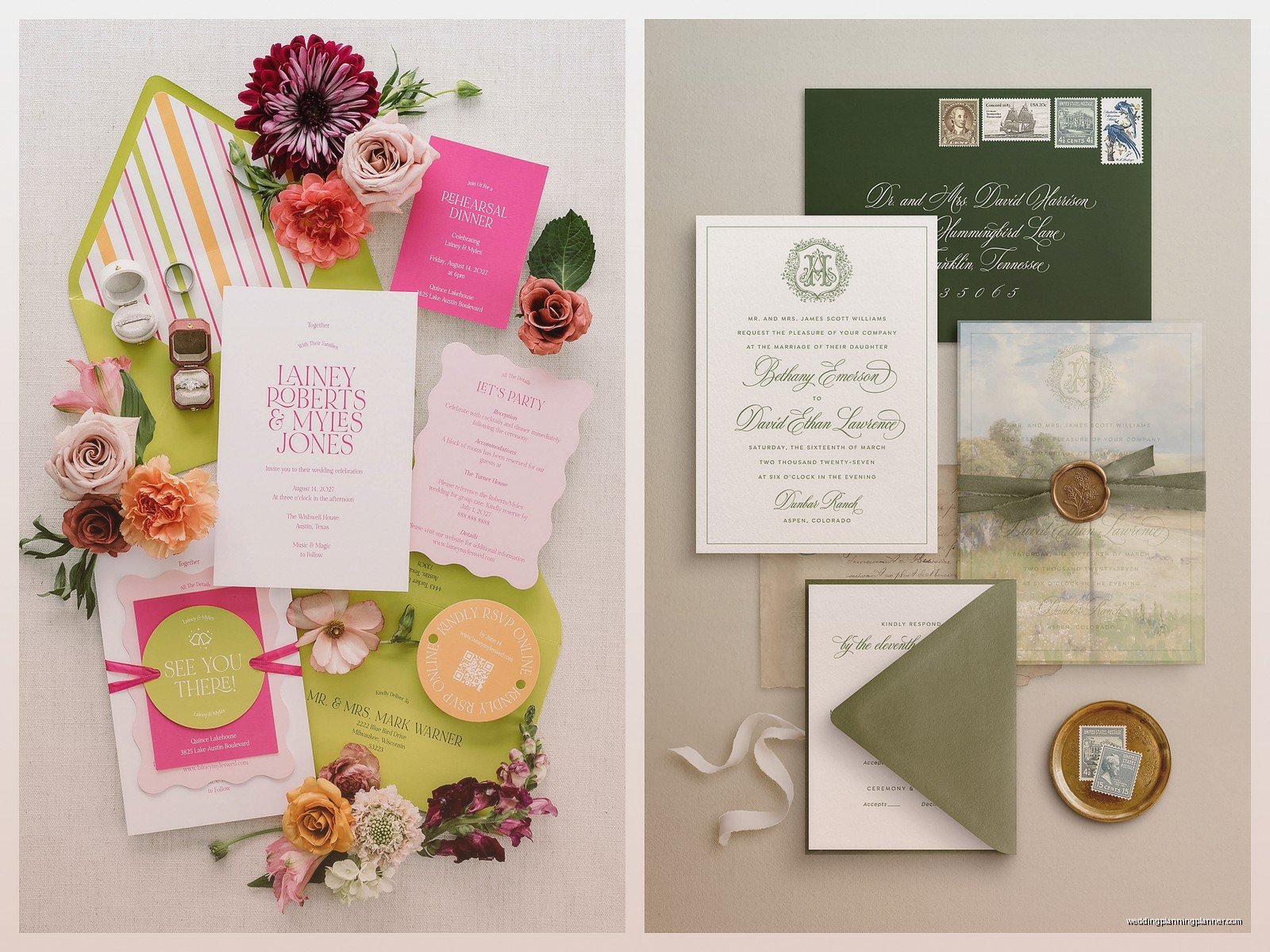 Bespoke Wedding Stationery: Custom Handcrafted Paper Suite